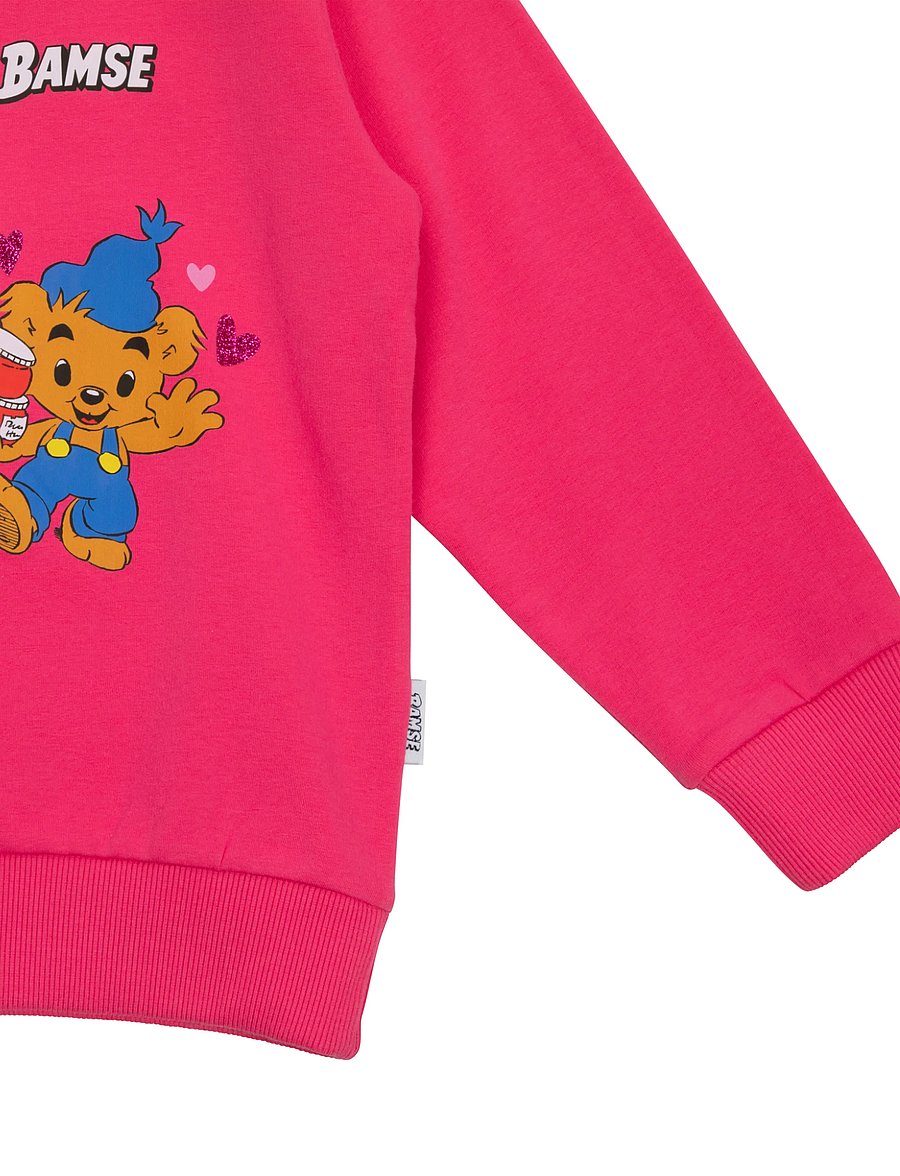 Bamse - NALLE-MAJA COLLEGETRÖJA - dressipluusid - pink - 4