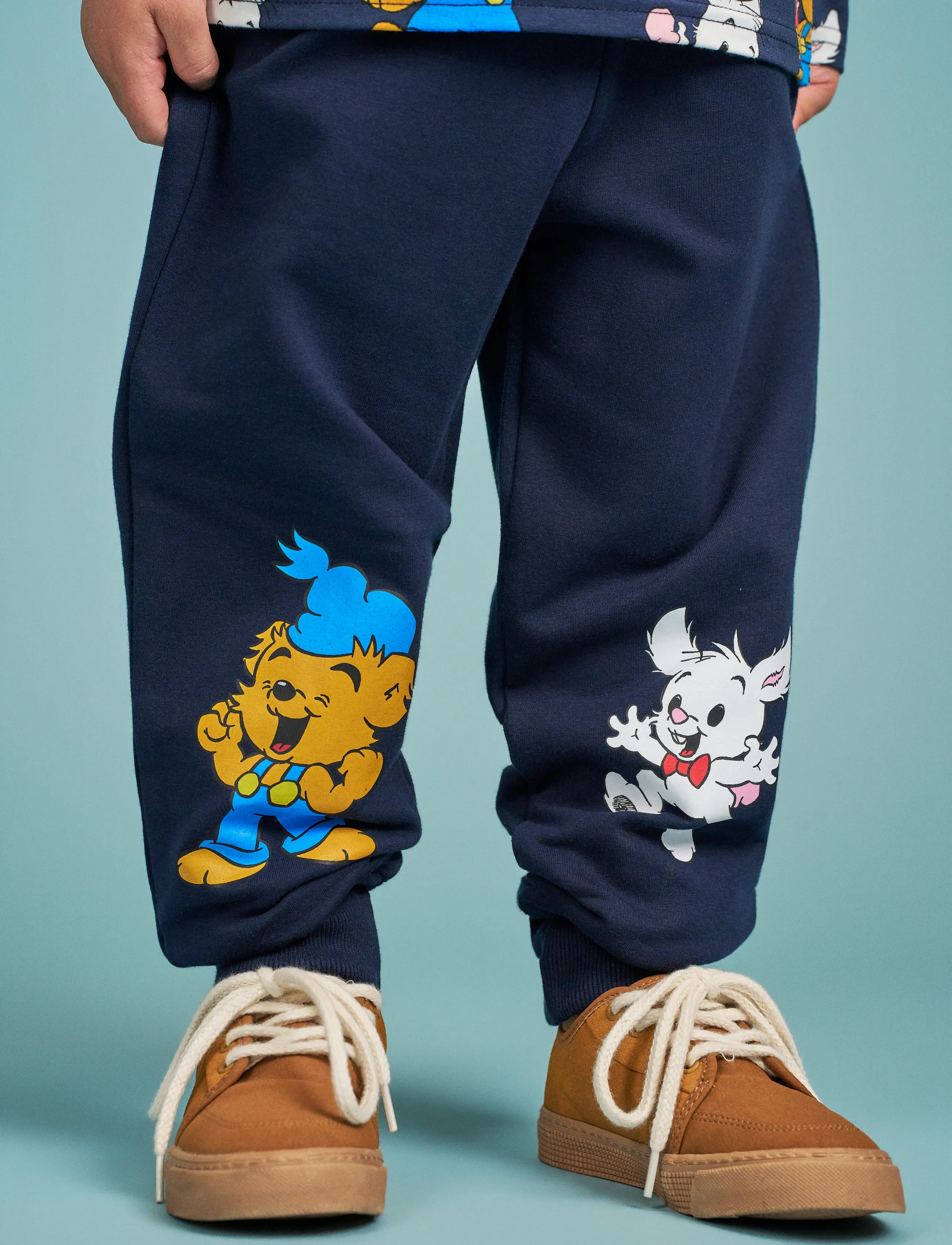 Bamse Och Lille Skutt Byxa, 98, Unterteile, Marineblau - Sweatpants, Kinder