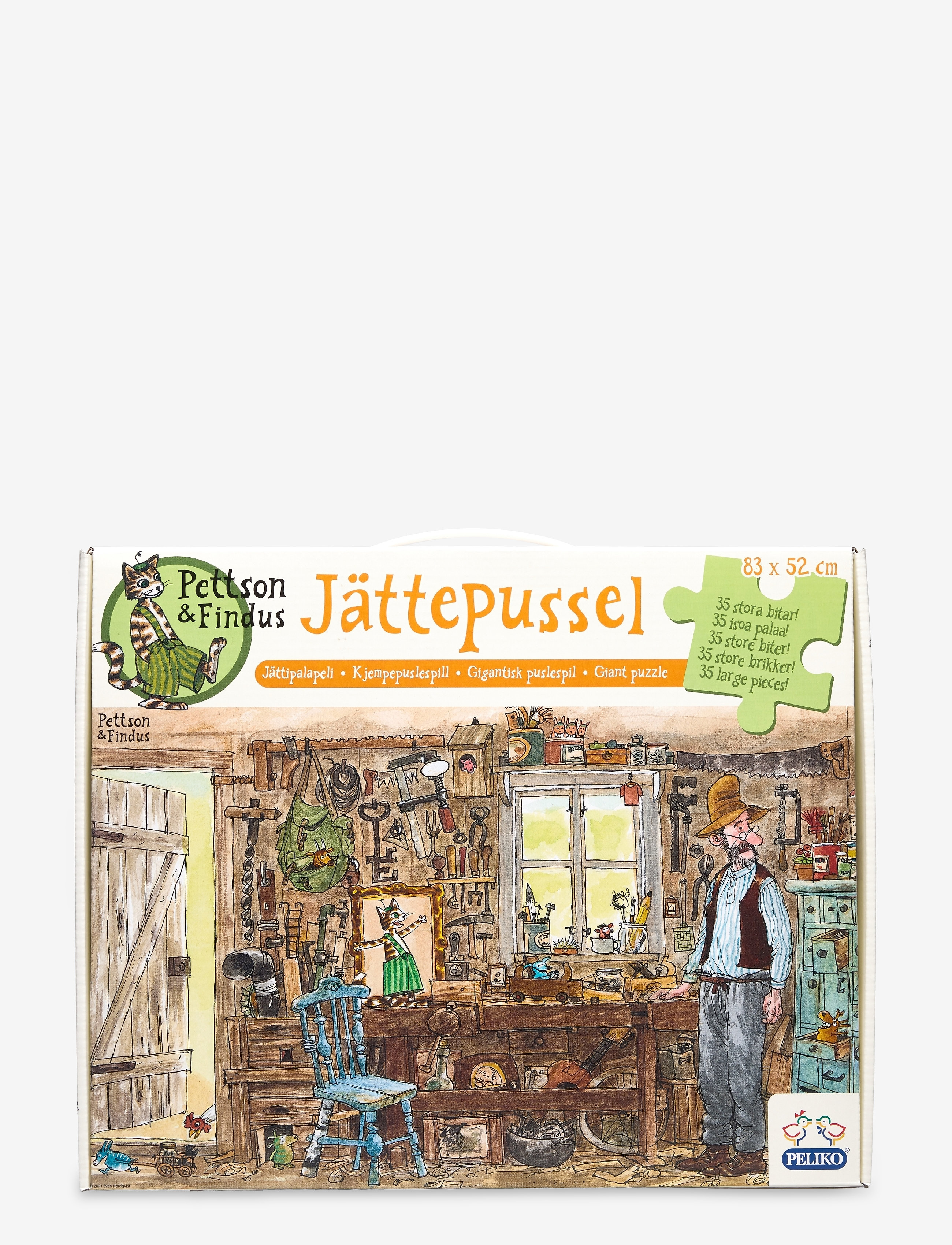 MARTINEX Pettson & Findus Giant Puzzle Patterned - One Size - Kinder