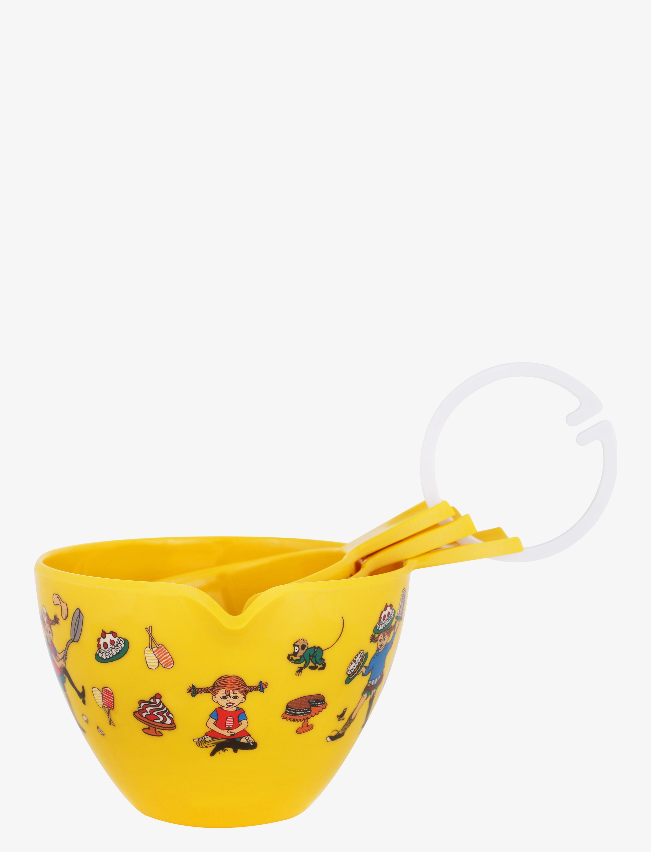 Pippi Langstrømpe Pippi L Bakes Measuring Cups, Baking Sæt, Gul, Str: 2 dl