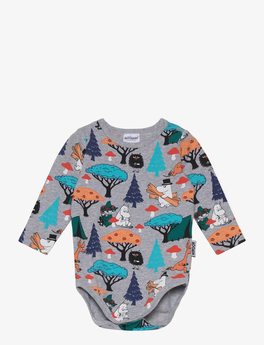 MOOMIN - MUSHROOMS BODY - langärmelige bodys - grey - 0
