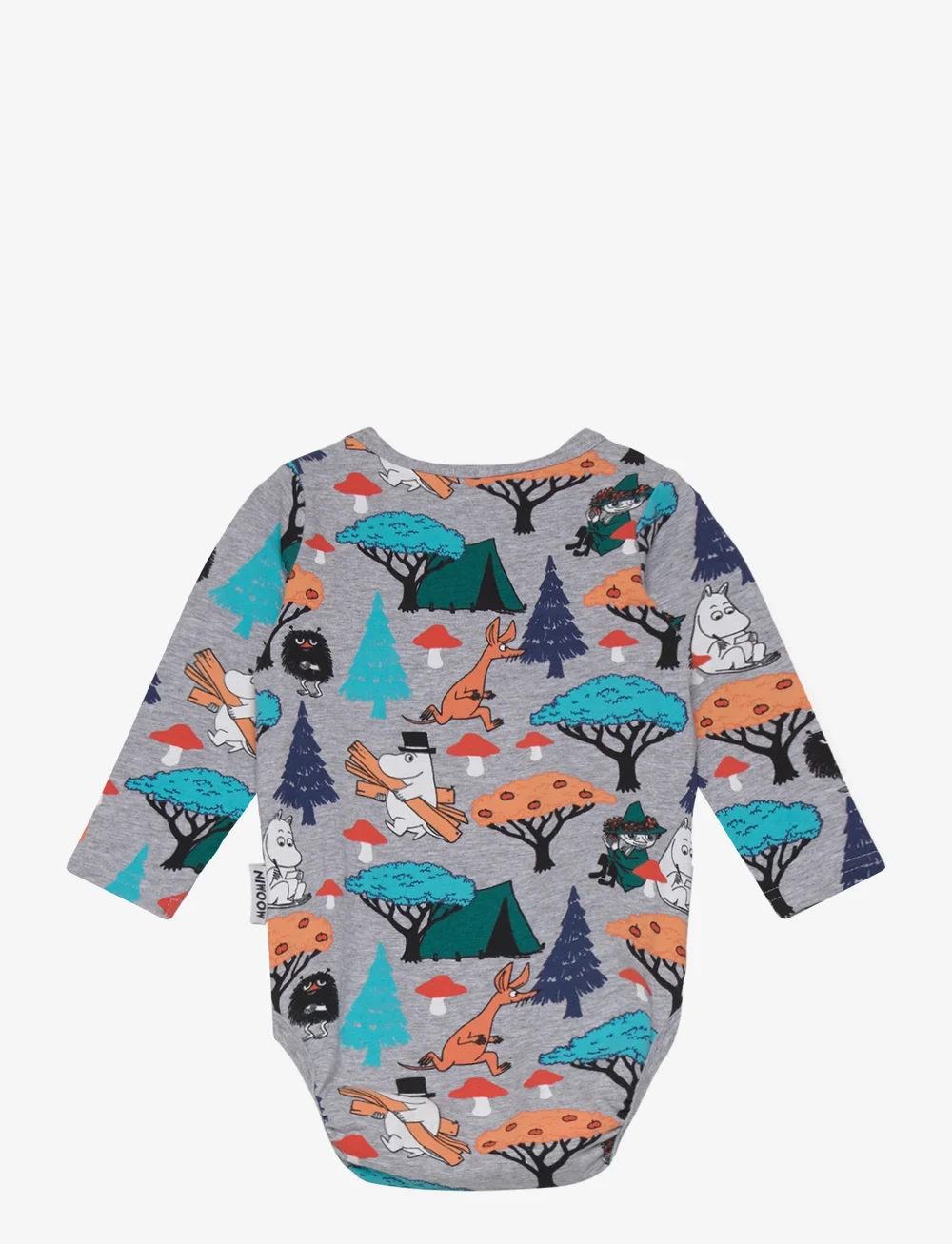 MOOMIN - MUSHROOMS BODY - langärmelige bodys - grey - 1