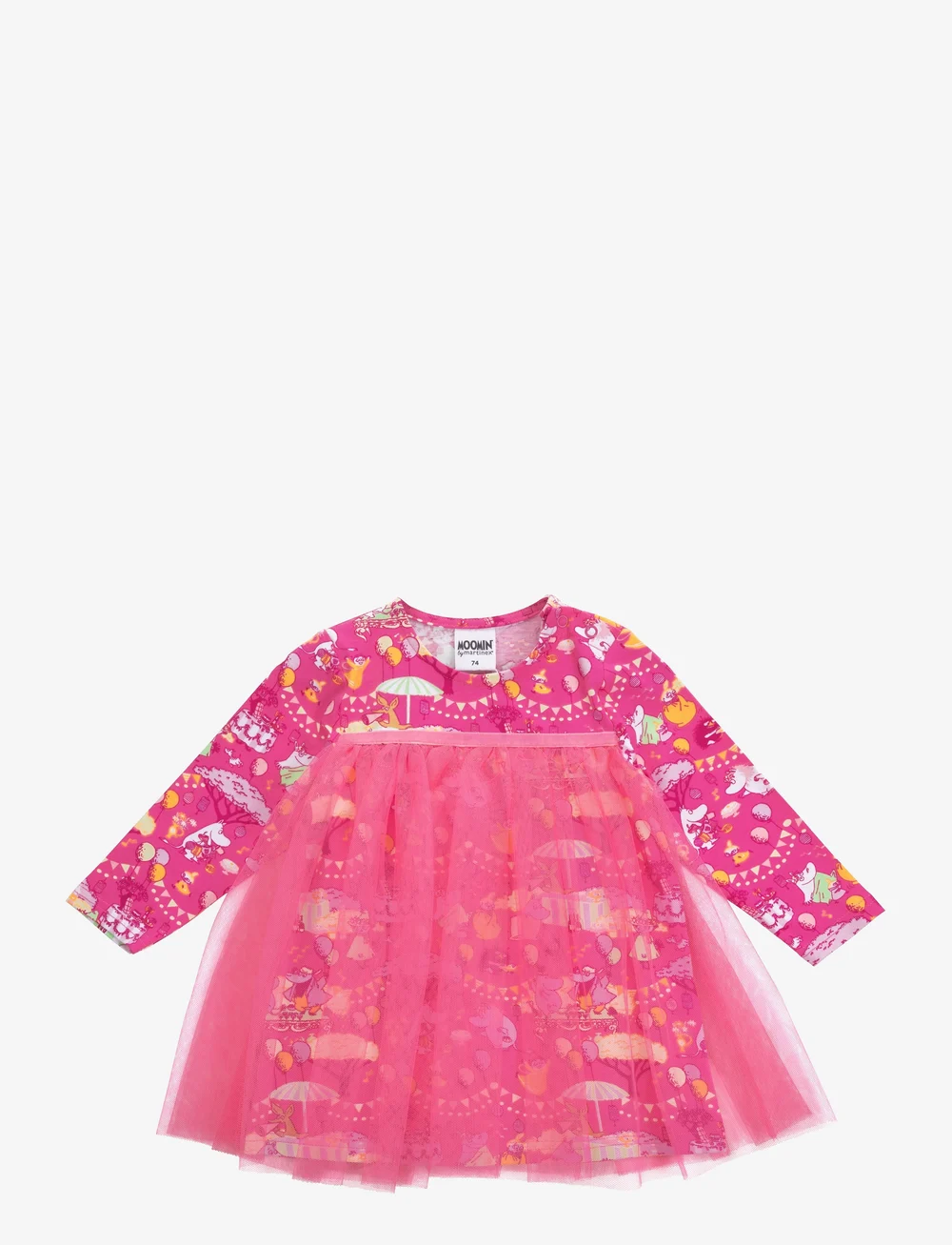 MUMIN - FIRA TYLLKLÄNNING - langærmede babykjoler - pink - 0