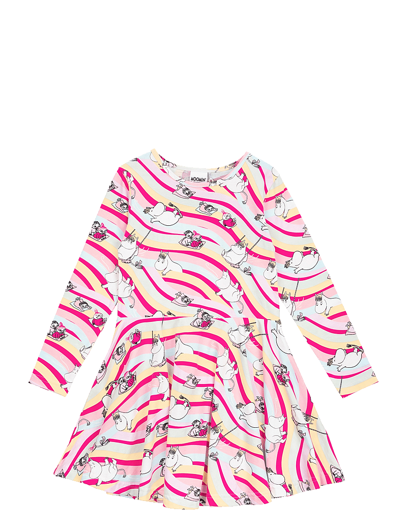 MOOMIN - KANA KLÄNNING - long-sleeved casual dresses - pink - 0