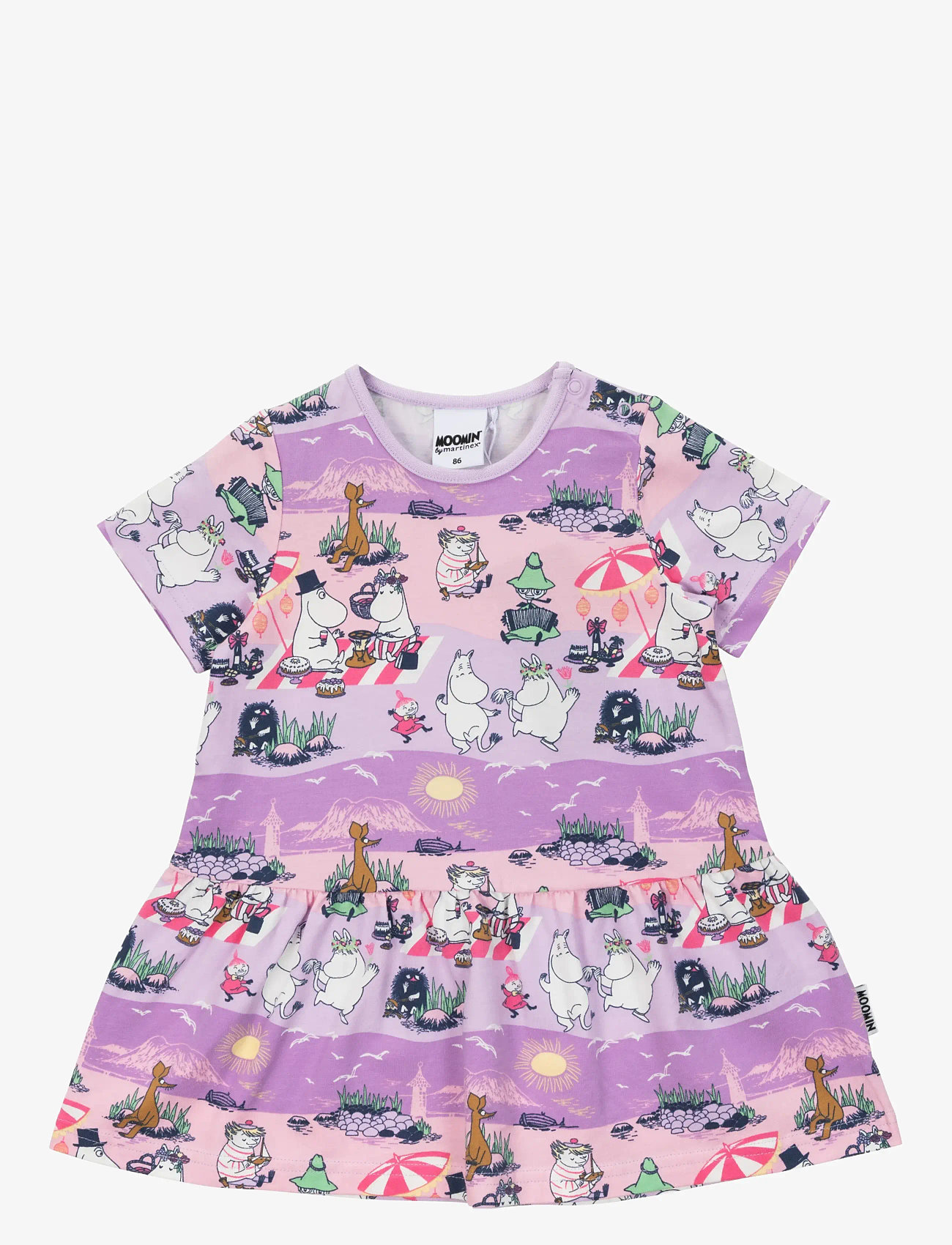 MOOMIN - STRANDDAG KLÄNNING - kurzärmelige babykleider - purple - 0