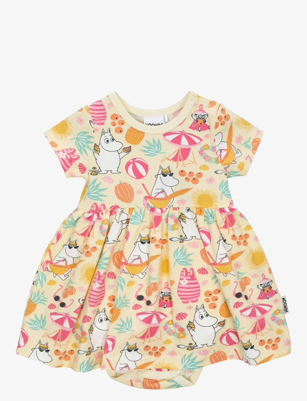 MUMIN - SOMMAR BODYKLÄNNING - kortärmade babyklänningar - yellow - 0