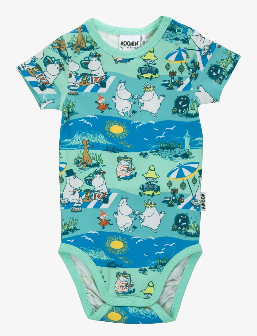 MOOMIN - STRANDDAG BODY - kurzärmelige bodys - blue - 0