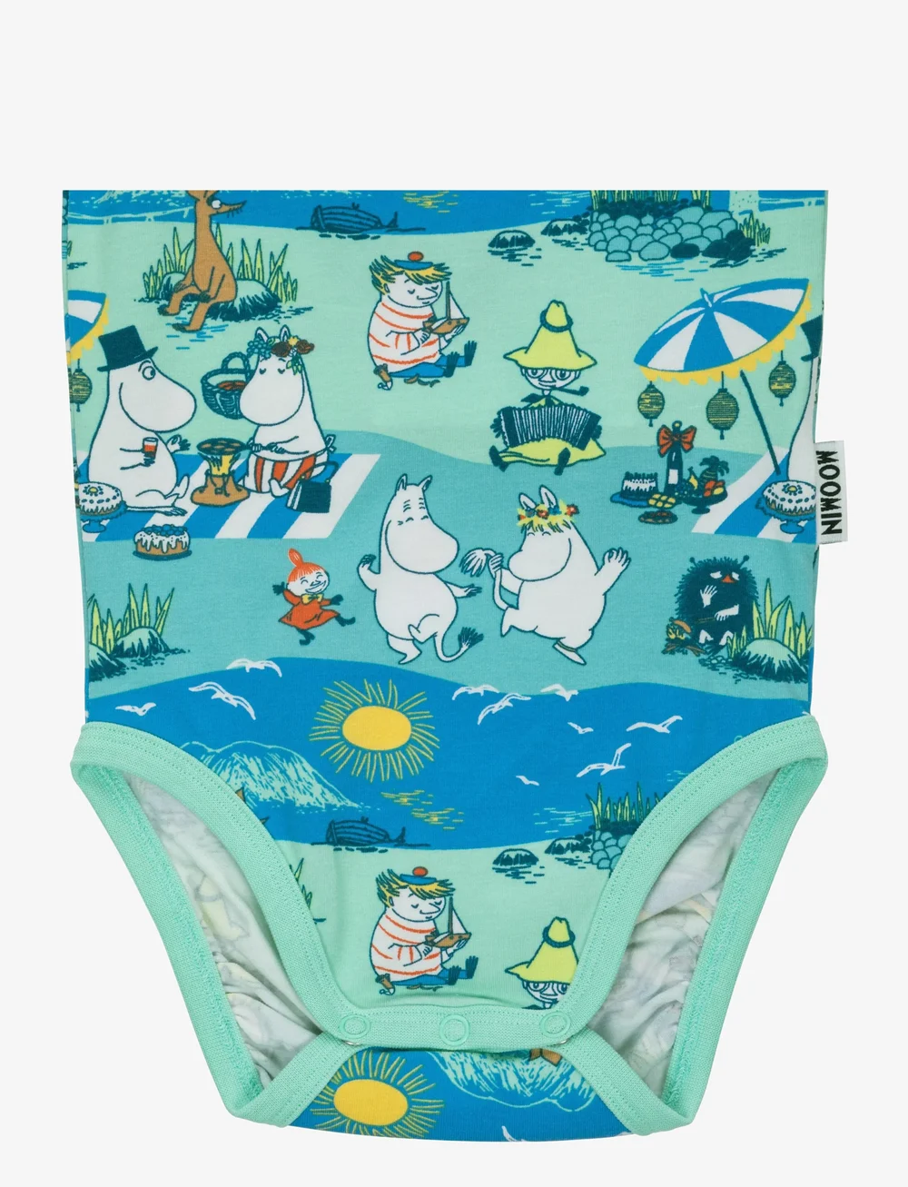 MOOMIN - STRANDDAG BODY - kurzärmelige bodys - blue - 1