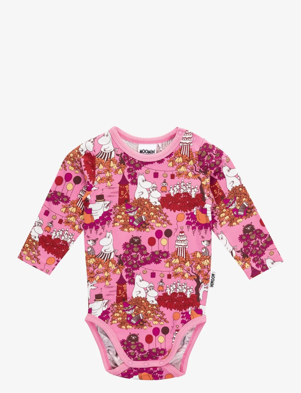 MUMIN - SKÖRDEFEST BODY - långärmade bodies - pink - 0