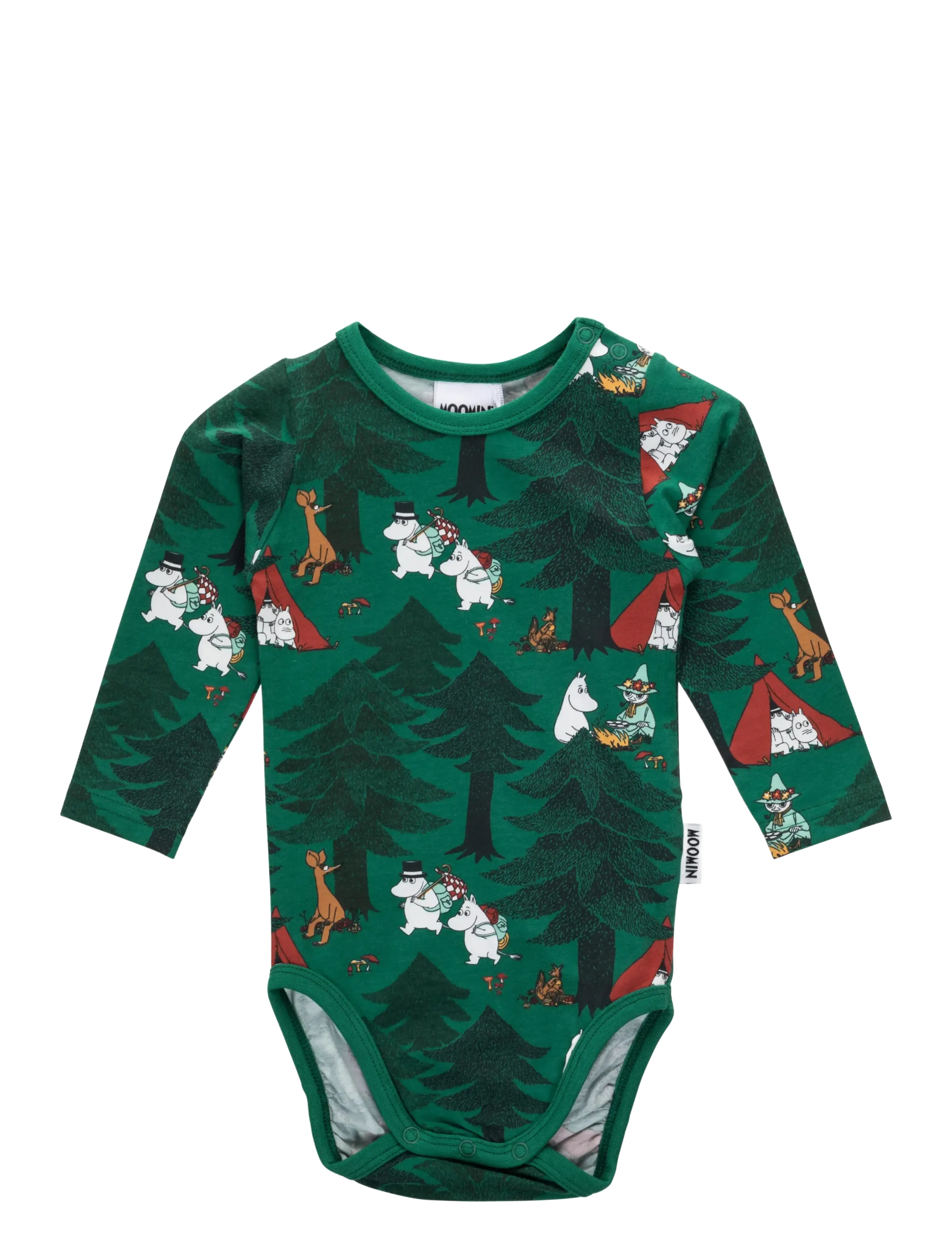 Muumitrollid TÄLTLIV BODY - 4 for 3 - GREEN / green