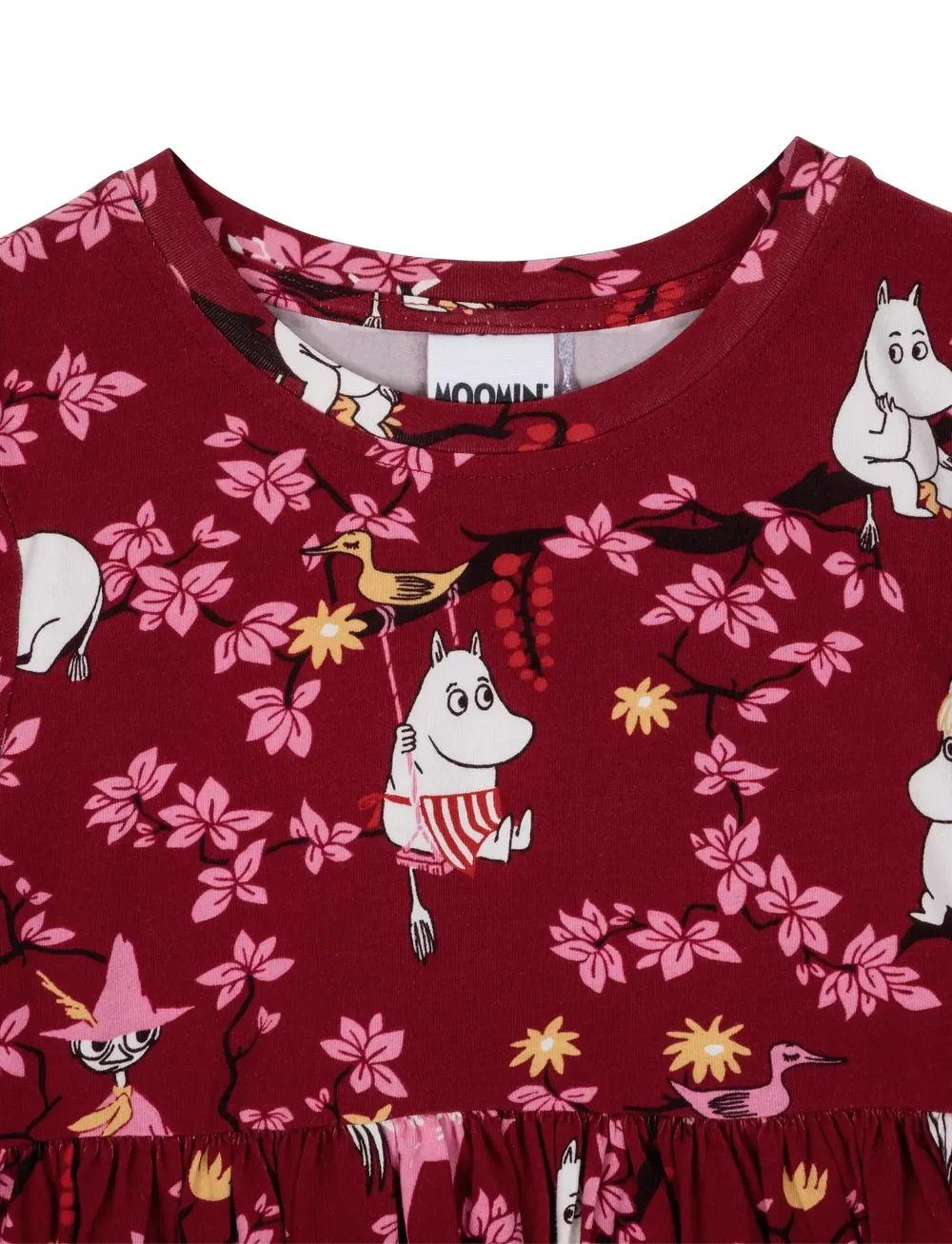 MOOMIN - CLIMBING TREE DRESS - casual jurken met lange mouwen - red - 1