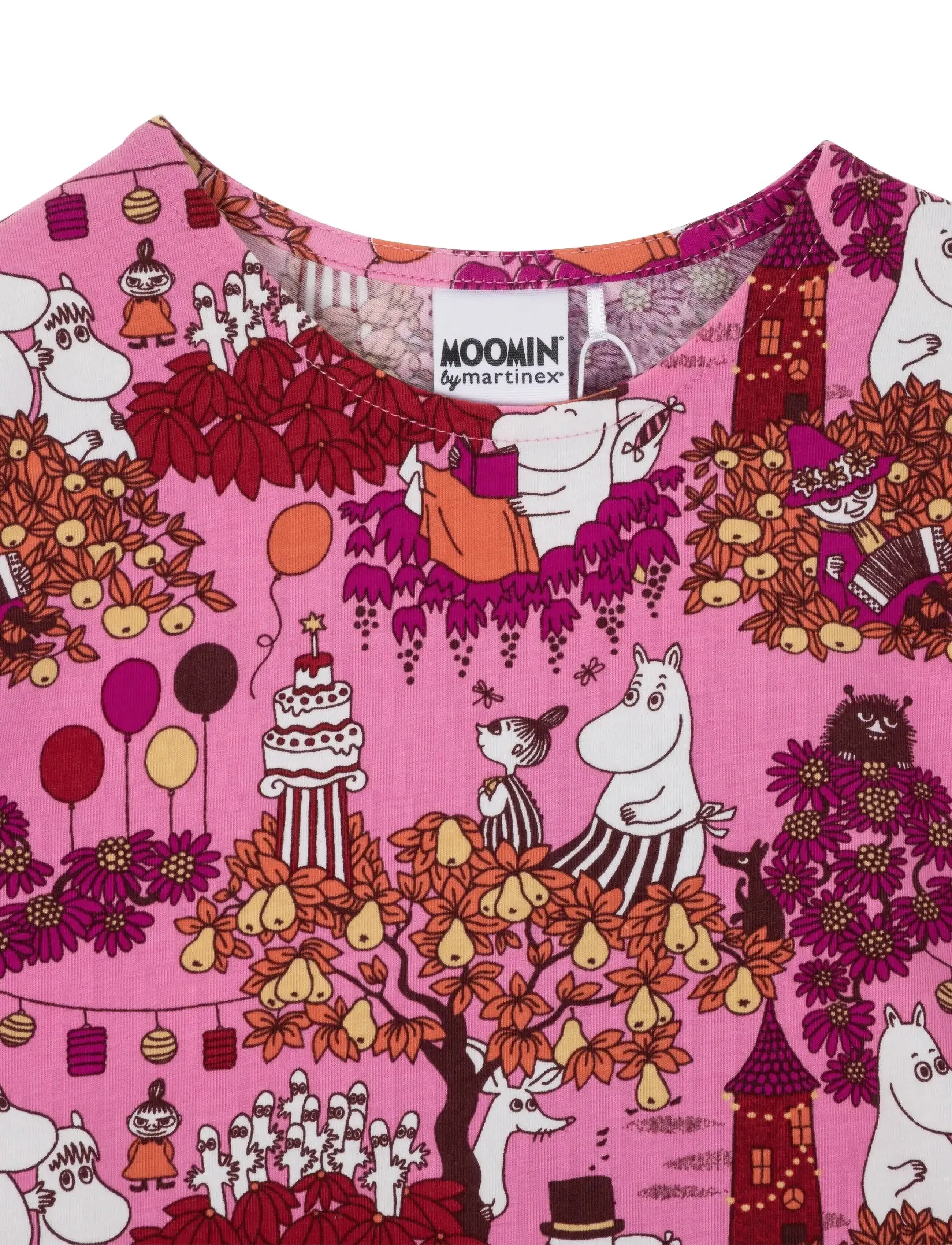 MOOMIN - SKÖRDEFEST TYLLKLÄNNING - langärmelige freizeitkleider - pink - 2