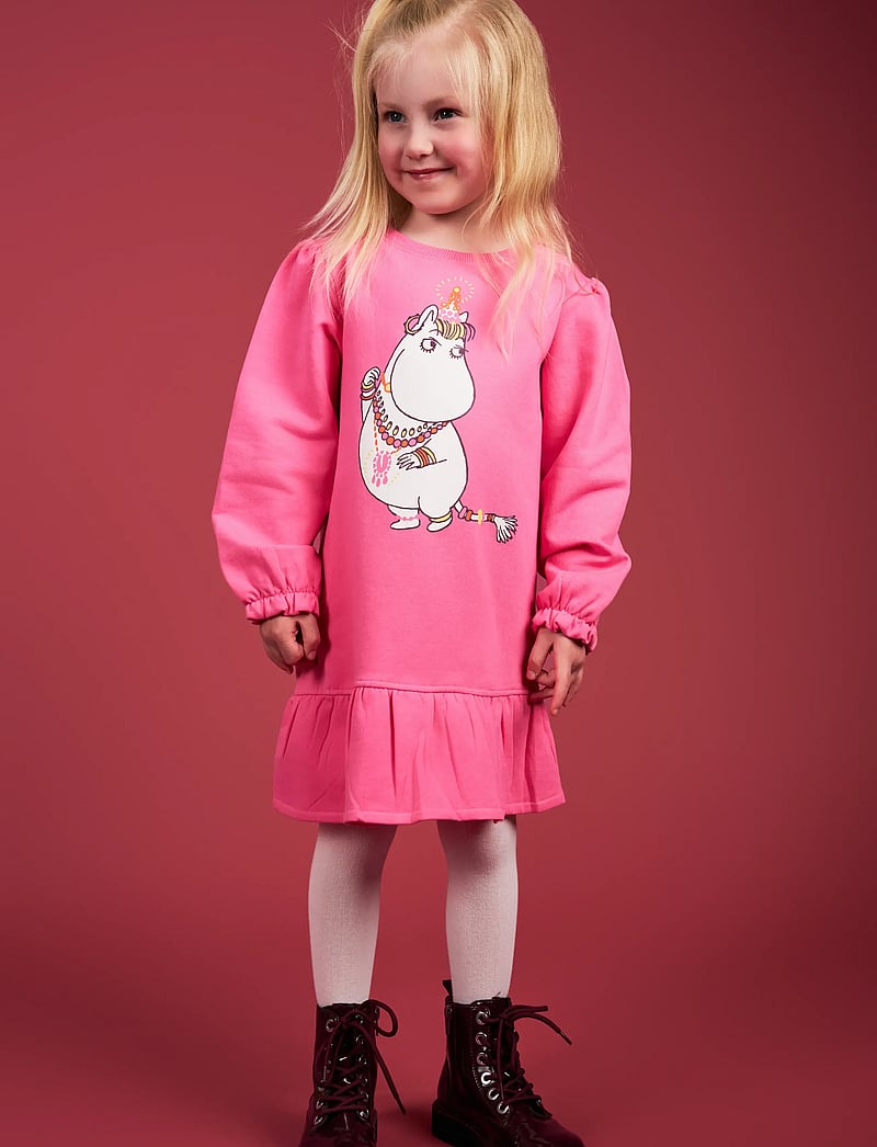 MOOMIN - SNORKFRÖKEN KLÄNNING - langärmelige freizeitkleider - pink - 0