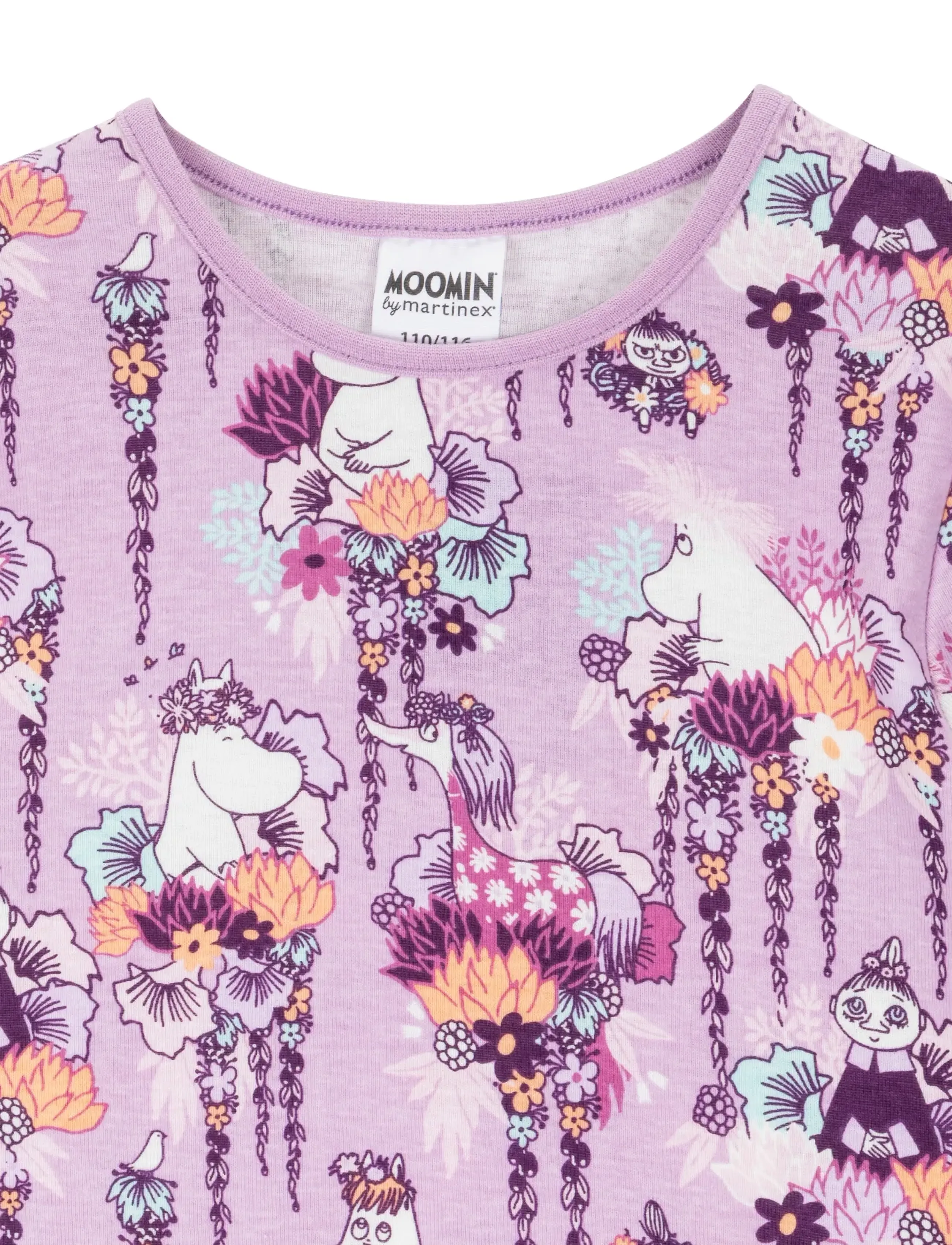 MUMIN - BLOMKRANS NATTLINNE - nattkjoler - lila - 1