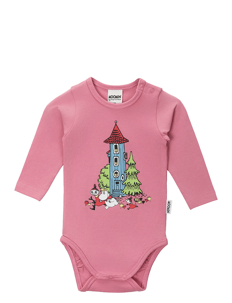 MUMIN - MUMINHUSET BODY - långärmade bodies - pink - 0