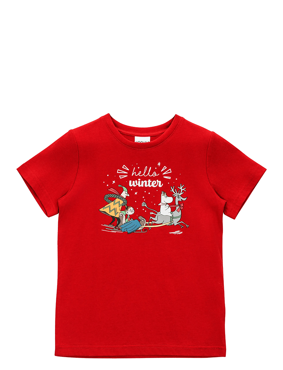 MOOMIN - HELLO WINTER T-SHIRT - t-shirts à manches courtes - red - 0
