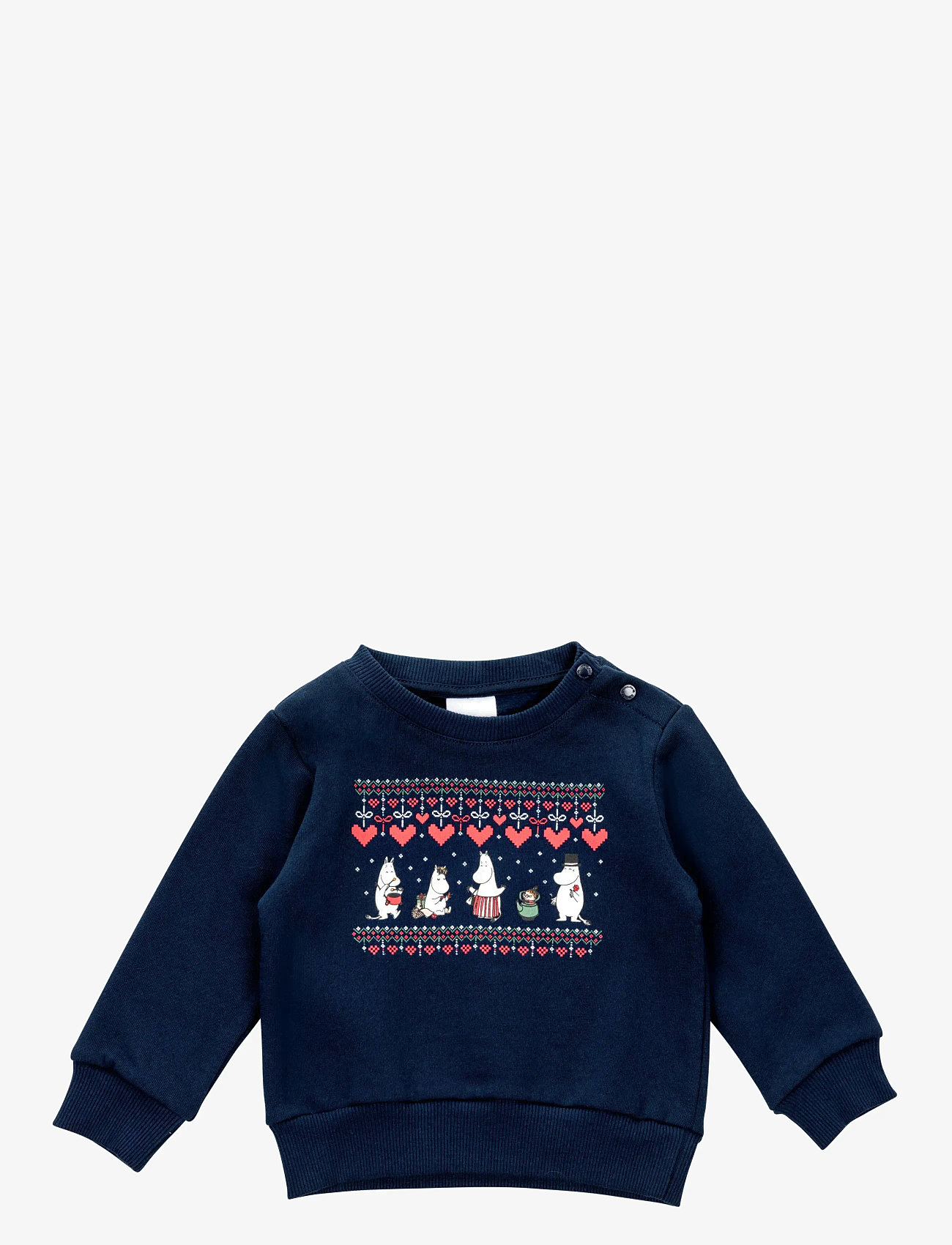 Martinex - VINTERHJÄRTA COLLEGETRÖJA - efterårstøj - dark blue - 0