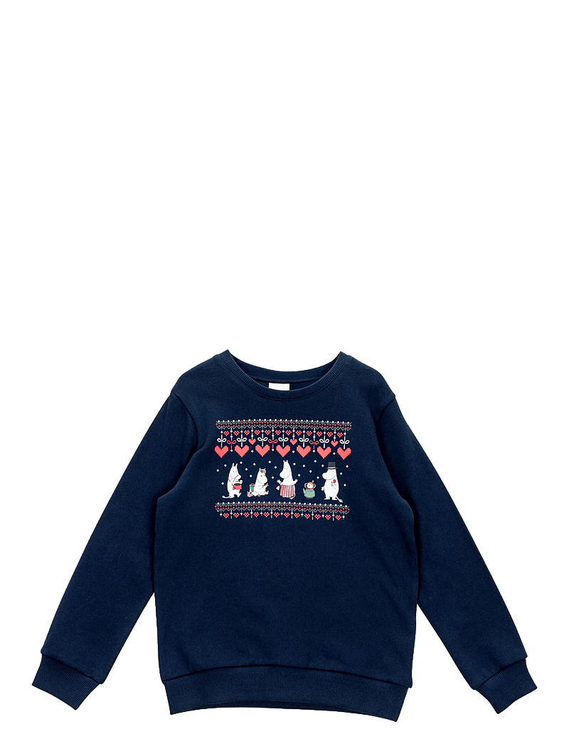 MOOMIN - VINTERHJÄRTA COLLTRÖJA - sweatshirts - dark blue - 1