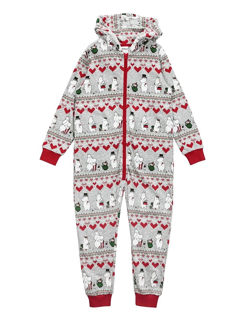 Muumitrollid - VINTERHJÄRTA OVERALL - pikkade varrukatega - dark grey - 1