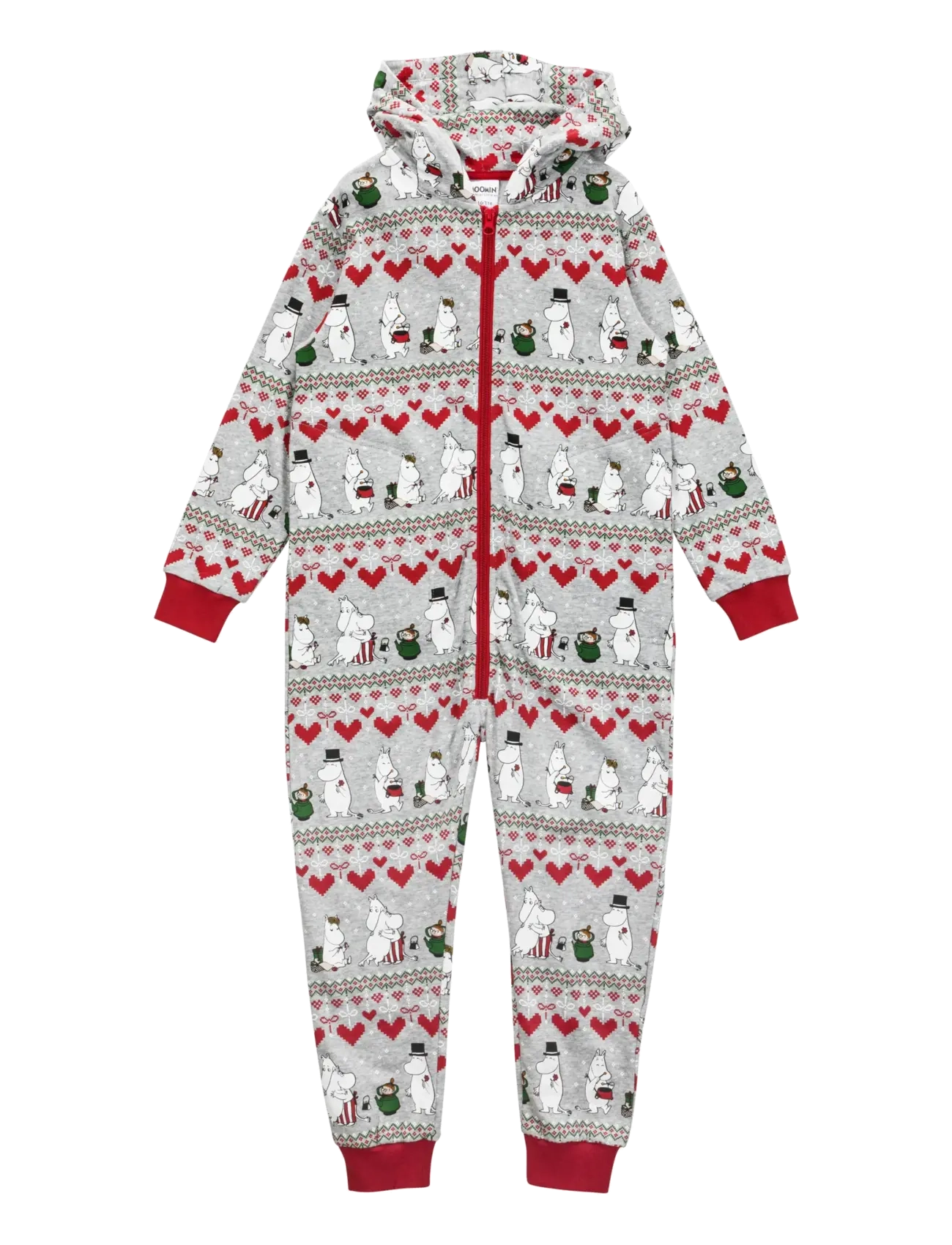 Martinex VINTERHJÄRTA OVERALL - Pikkade varrukatega - DARK GREY / grey