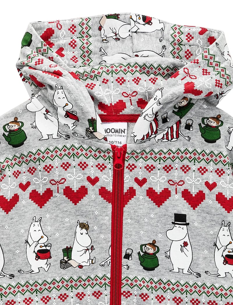 Muumitrollid - VINTERHJÄRTA OVERALL - pikkade varrukatega - dark grey - 3