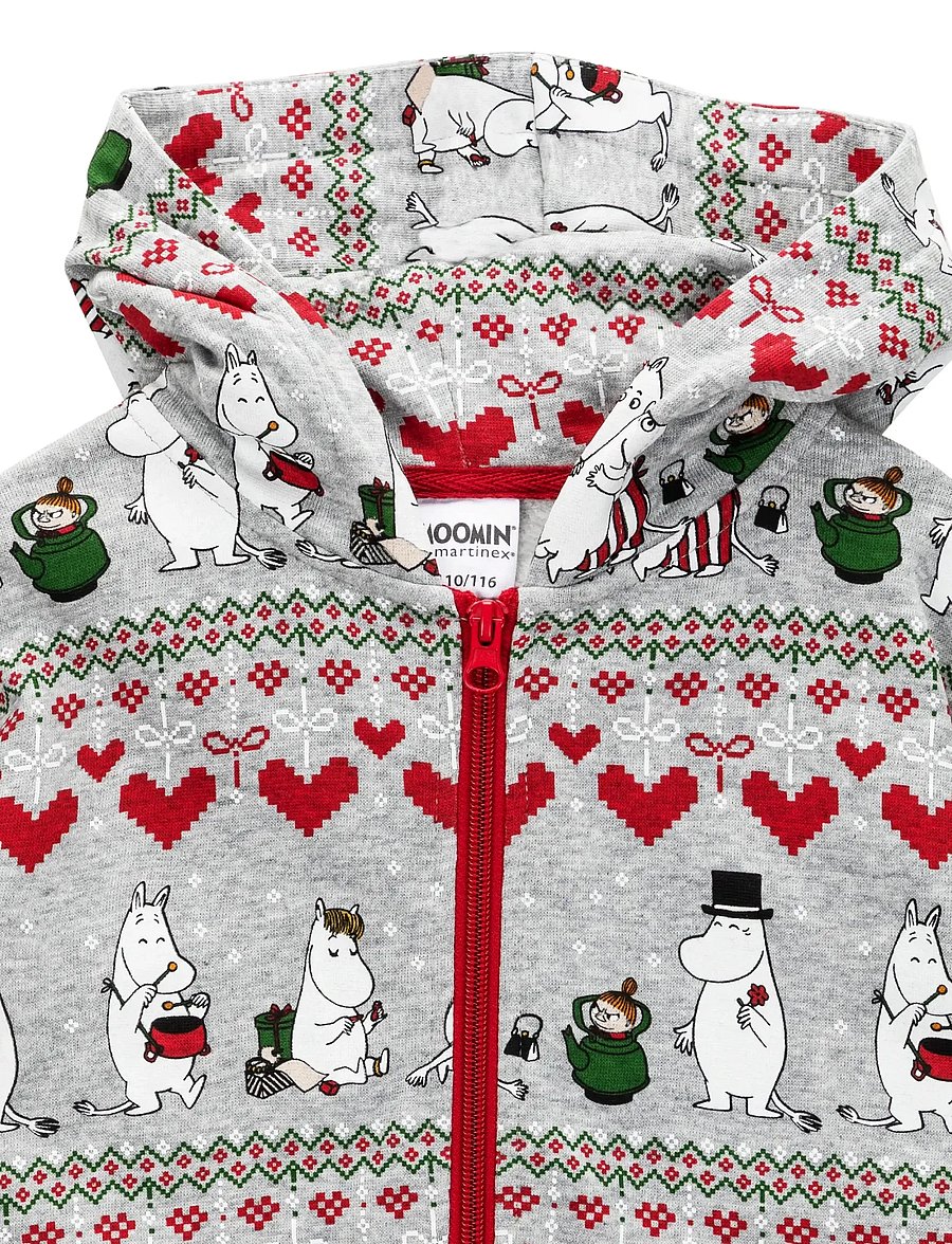 MOOMIN - VINTERHJÄRTA OVERALL - langärmelig - dark grey - 3