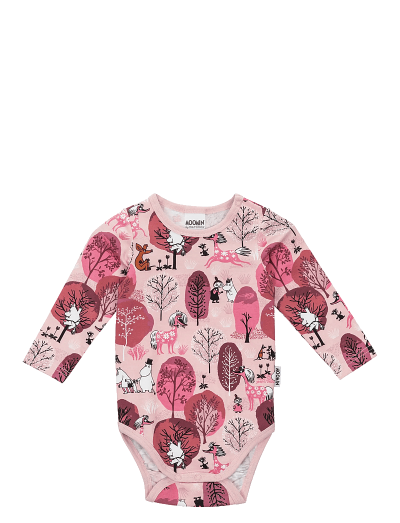 MUMIN - VISKNING BODY ROSA 86 - langærmede bodyer - rosa - 0