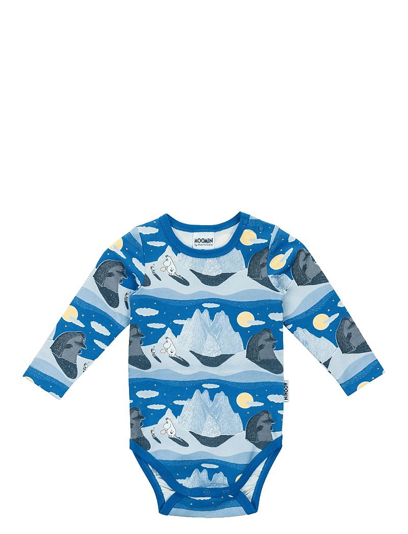 Muumitrollid - NATTHIMLEN BODY - pikkade varrukatega bodid - blue - 1