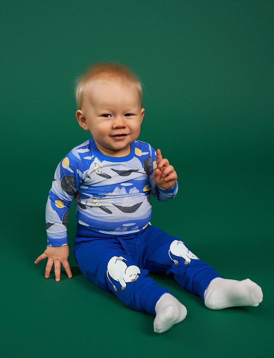 MUMINKI - NATTHIMLEN BODY - body z długimi rękawami - blue - 0