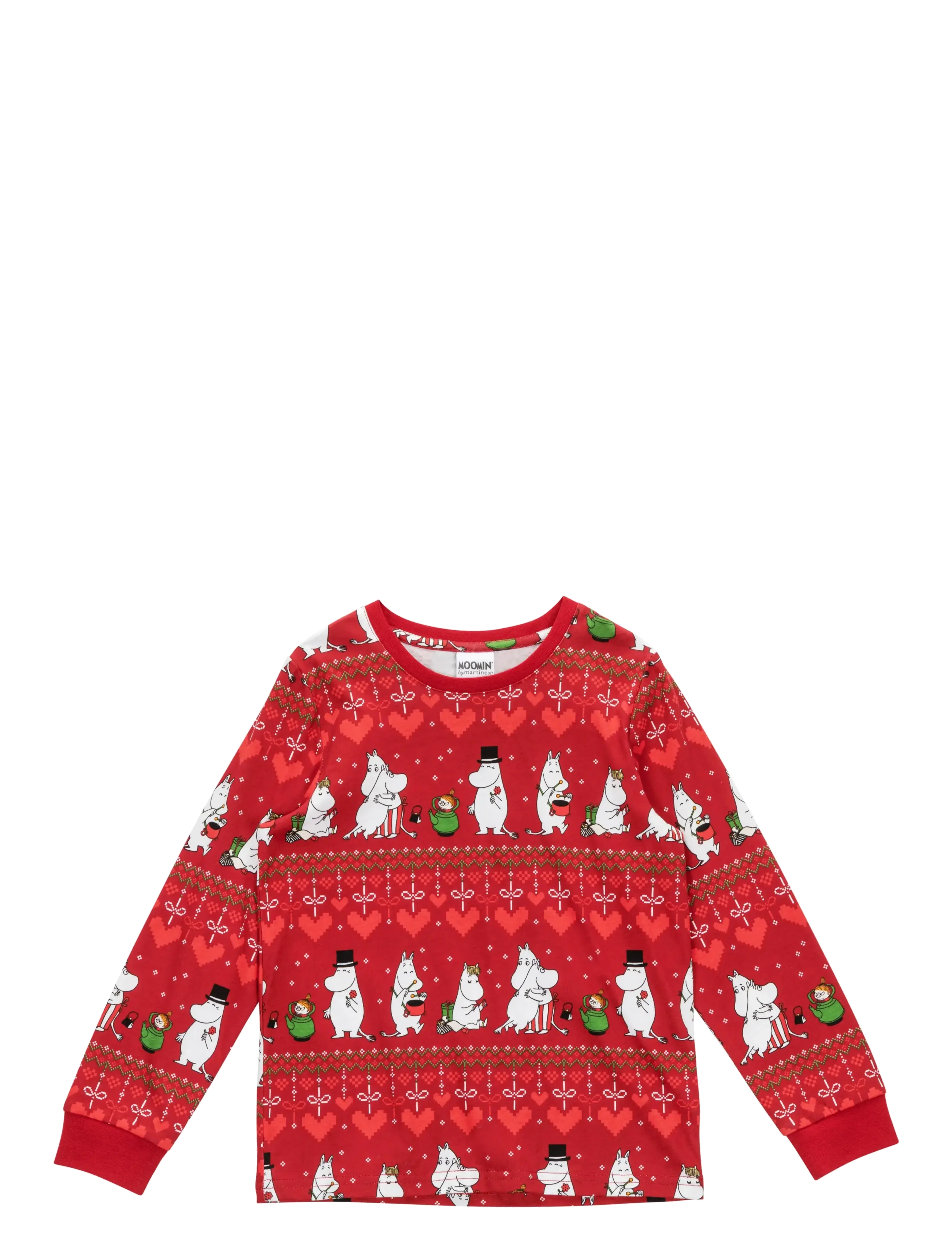 Martinex - VINTERHJÄRTA PYJAMAS - dark red - 2
