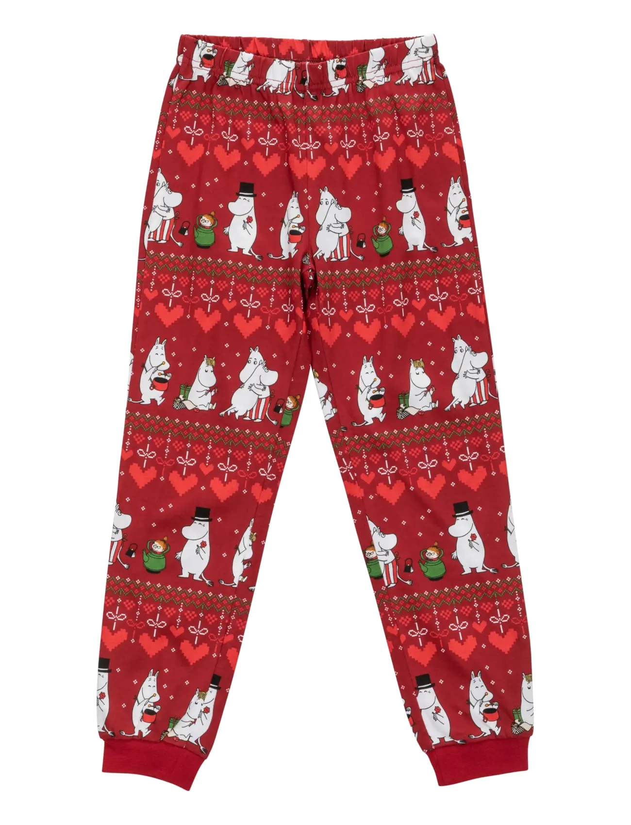 Martinex - VINTERHJÄRTA PYJAMAS - dark red - 3