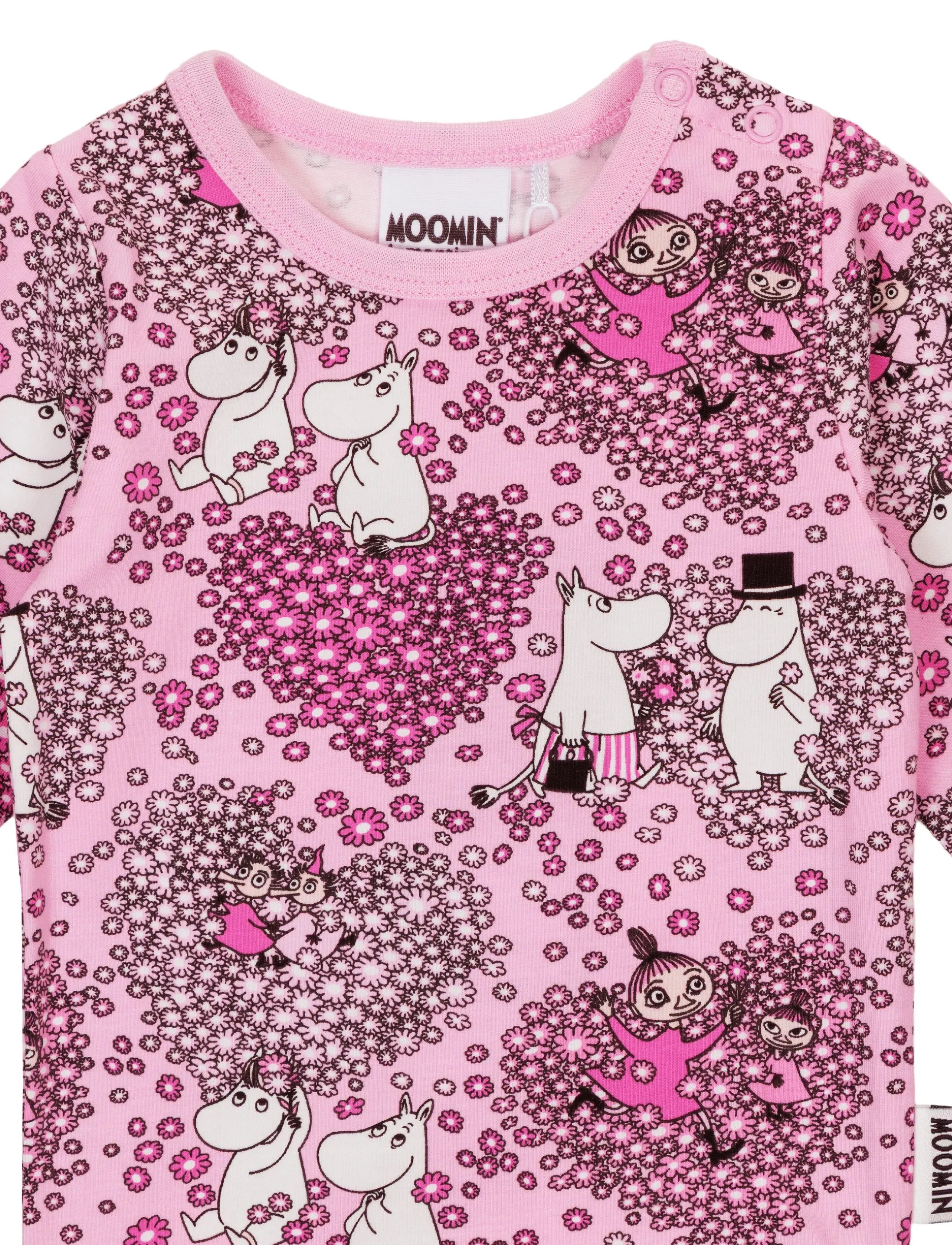 MUMIN - VÄNNER BODY ROSA 80 - langærmede bodyer - pink - 1