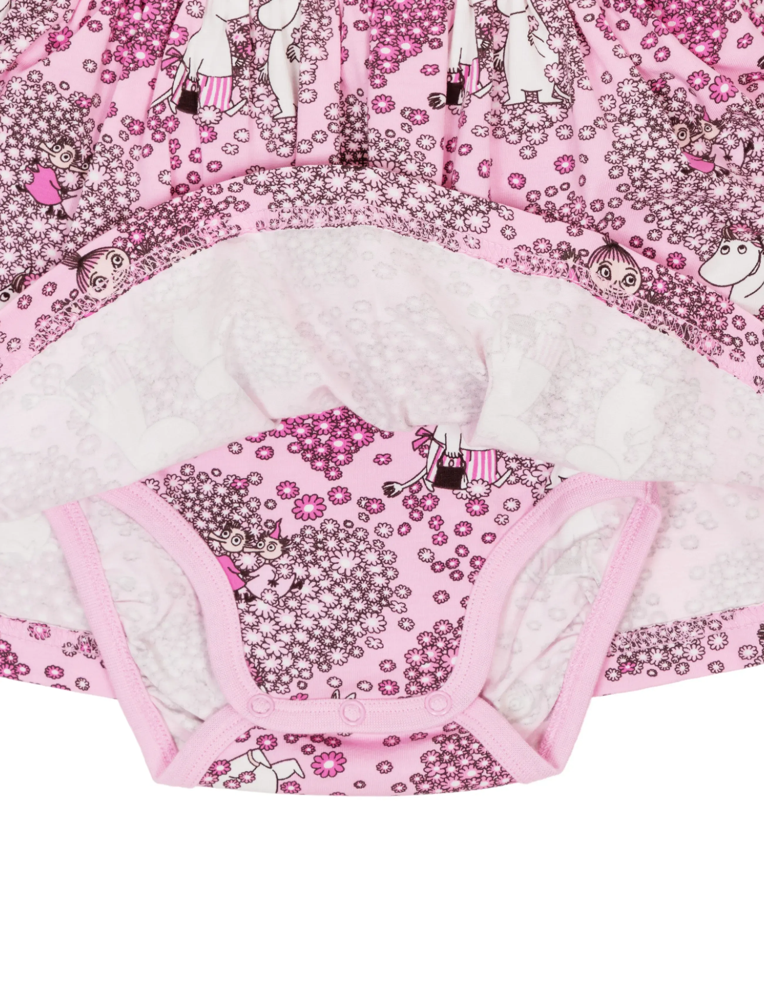 MOOMIN - VÄNNER BODYKLÄNNING ROSA 62 - langerma barnakjólar - pink - 2