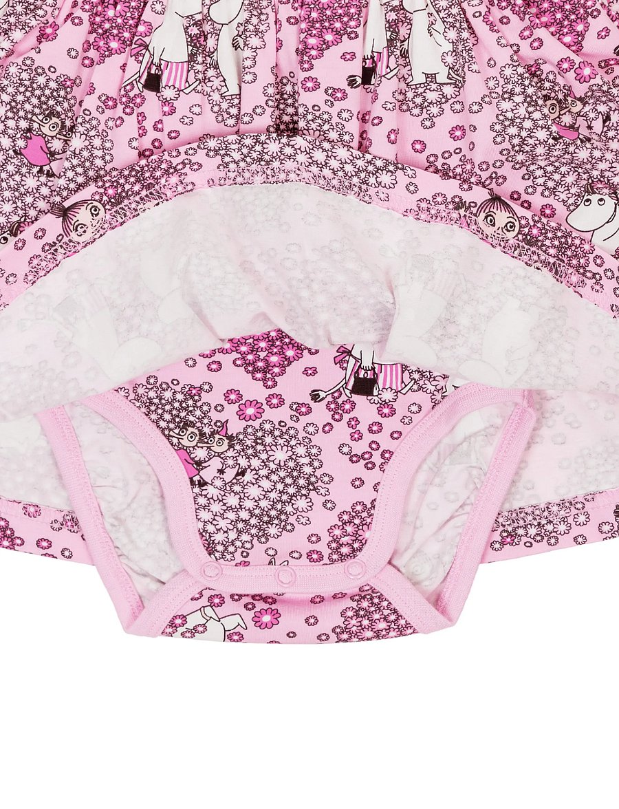 MOOMIN - VÄNNER BODYKLÄNNING ROSA 62 - langerma barnakjólar - pink - 2