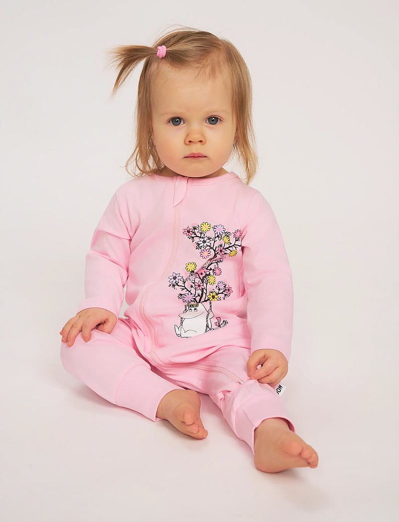 Muumitrollid - TRÄDGUNGA PYJAMAS ROSA 80 - magamiskombinesoonid - pink - 0
