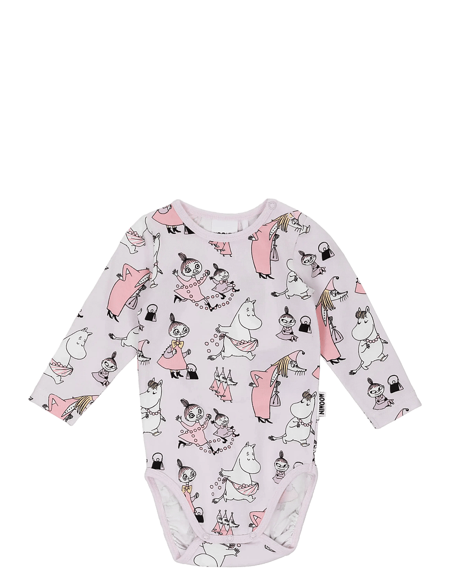MOOMIN - PÄRLLEK BODY LILA 80 - langärmelige bodys - purple - 0