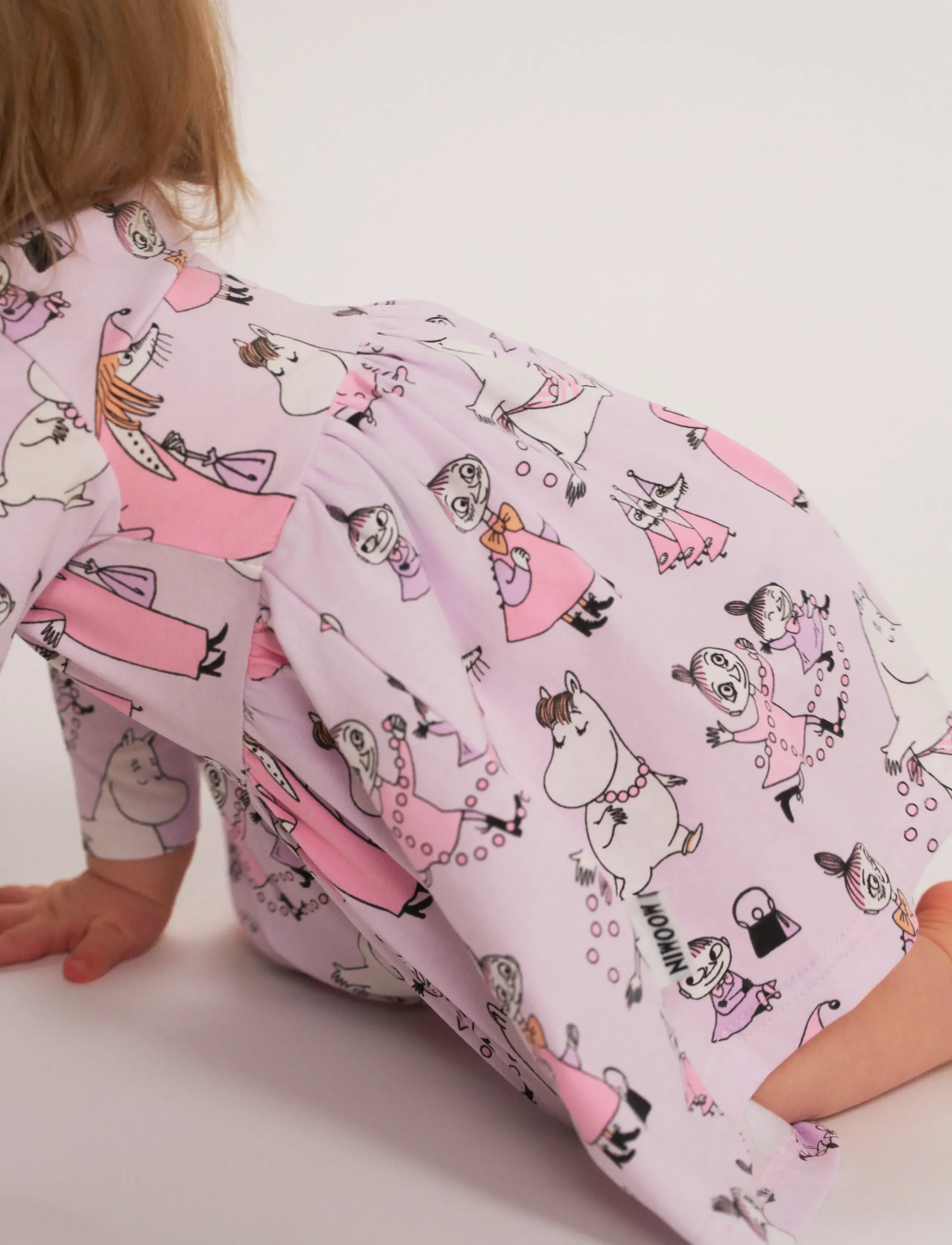 MOOMIN - PÄRLLEK BODYKLÄNNING LILA 74 - langärmelige babykleider - purple - 2
