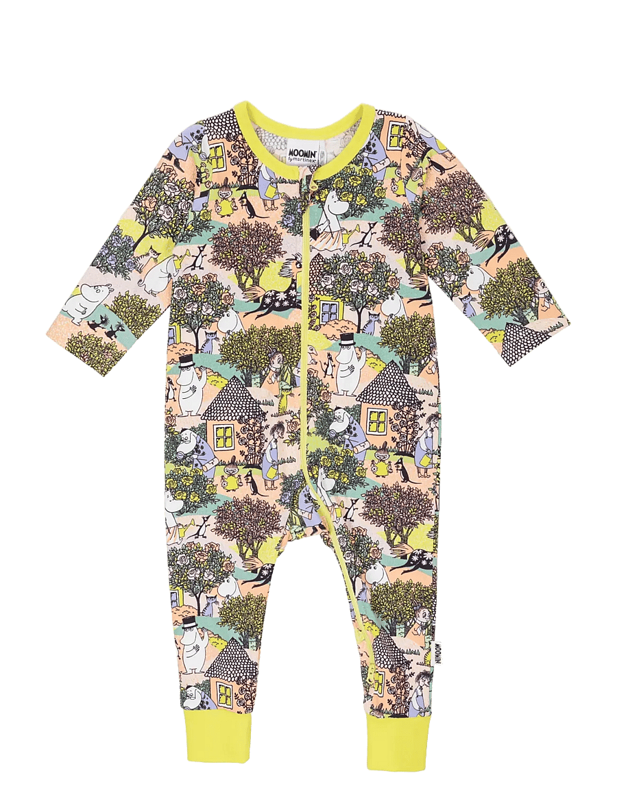 MUMIN - ROSDALEN PYJAMAS GUL 68 - natdragter - yellow - 0