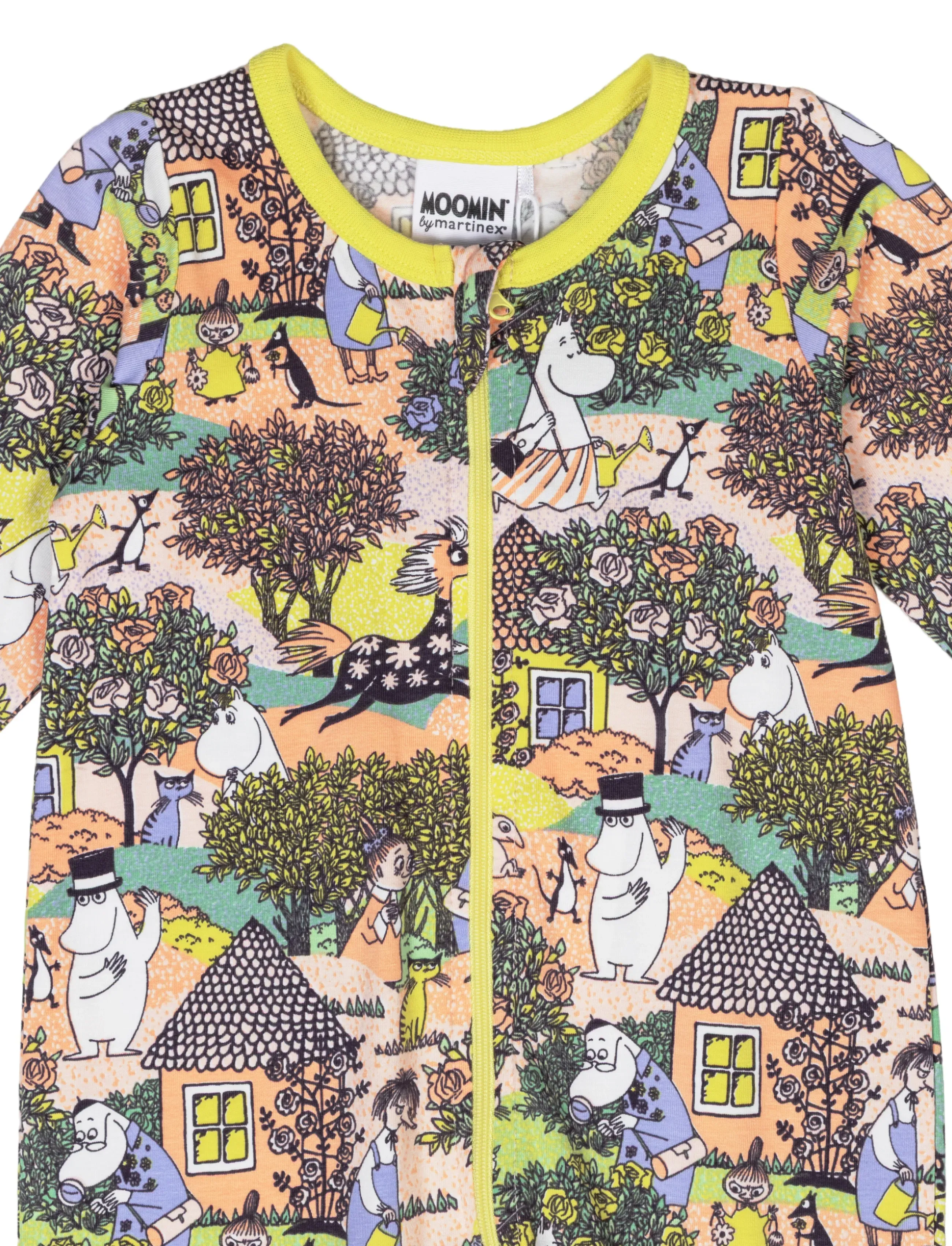 MUMIN - ROSDALEN PYJAMAS GUL 68 - natdragter - yellow - 1
