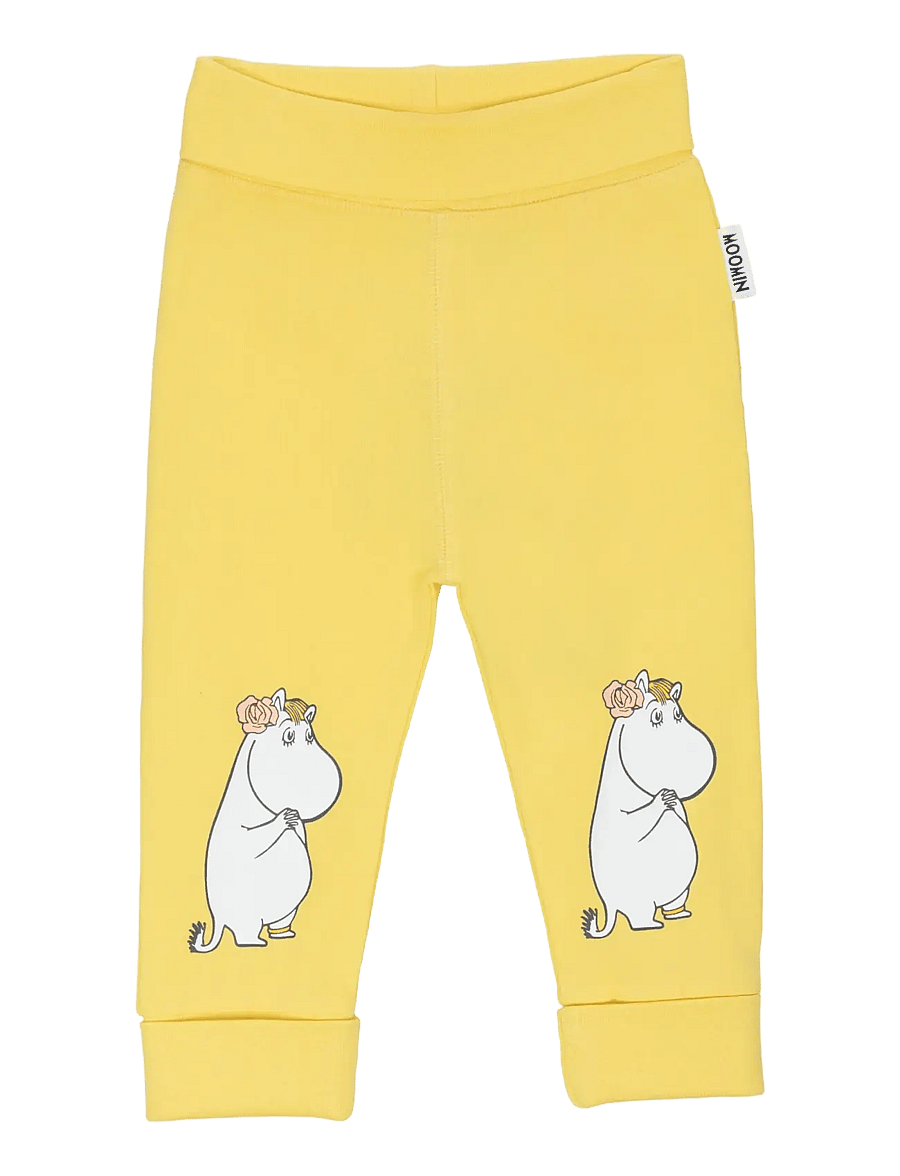 MUMIN - ROSDALEN BYXA B GUL 68 - leggings - yellow - 1