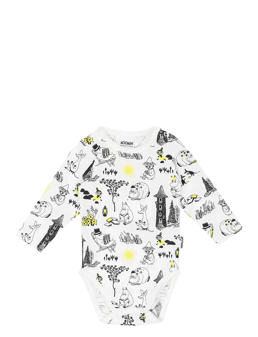 MUMIN - LÄTTJA BODY SV/VIT 80 - langærmede bodyer - white - 1