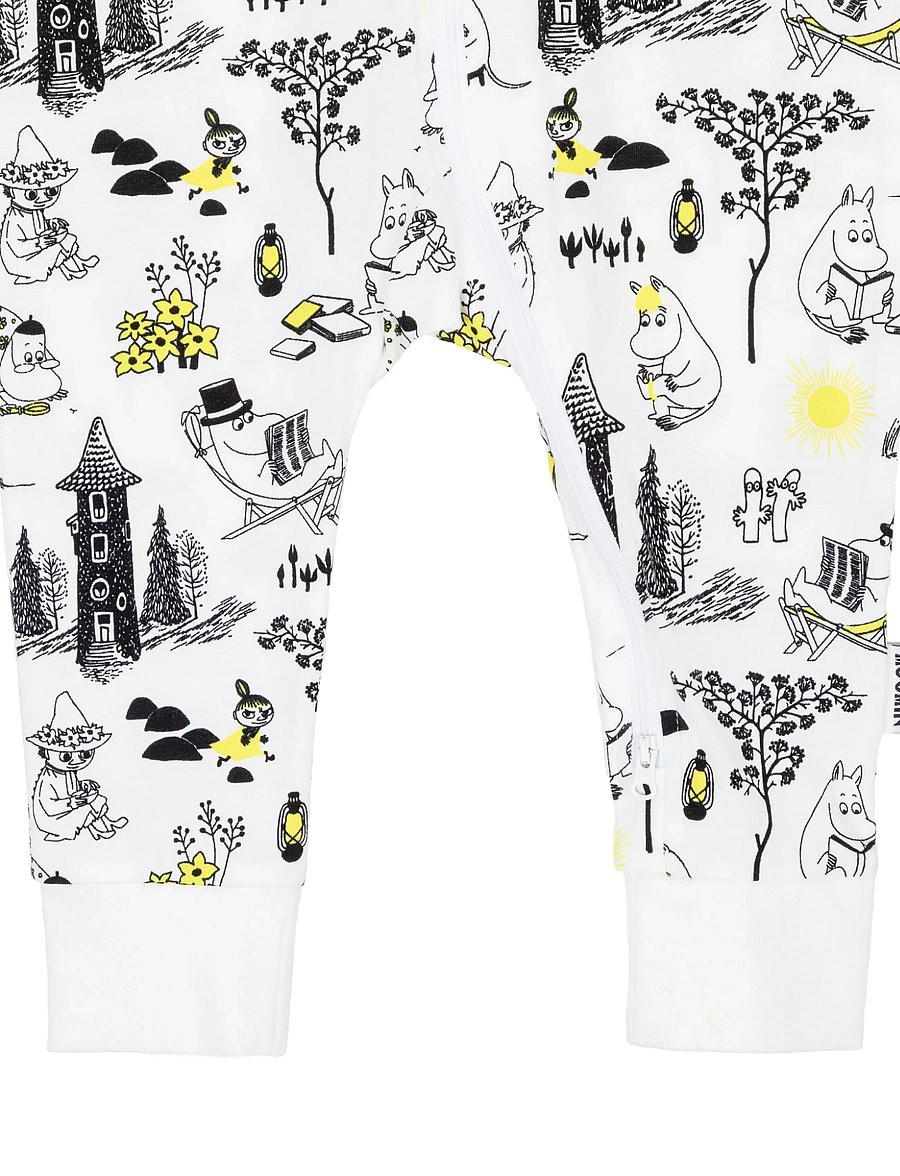 MOOMIN - LÄTTJA PYJAMAS SV/VIT 68 - schlafoveralls - white - 2