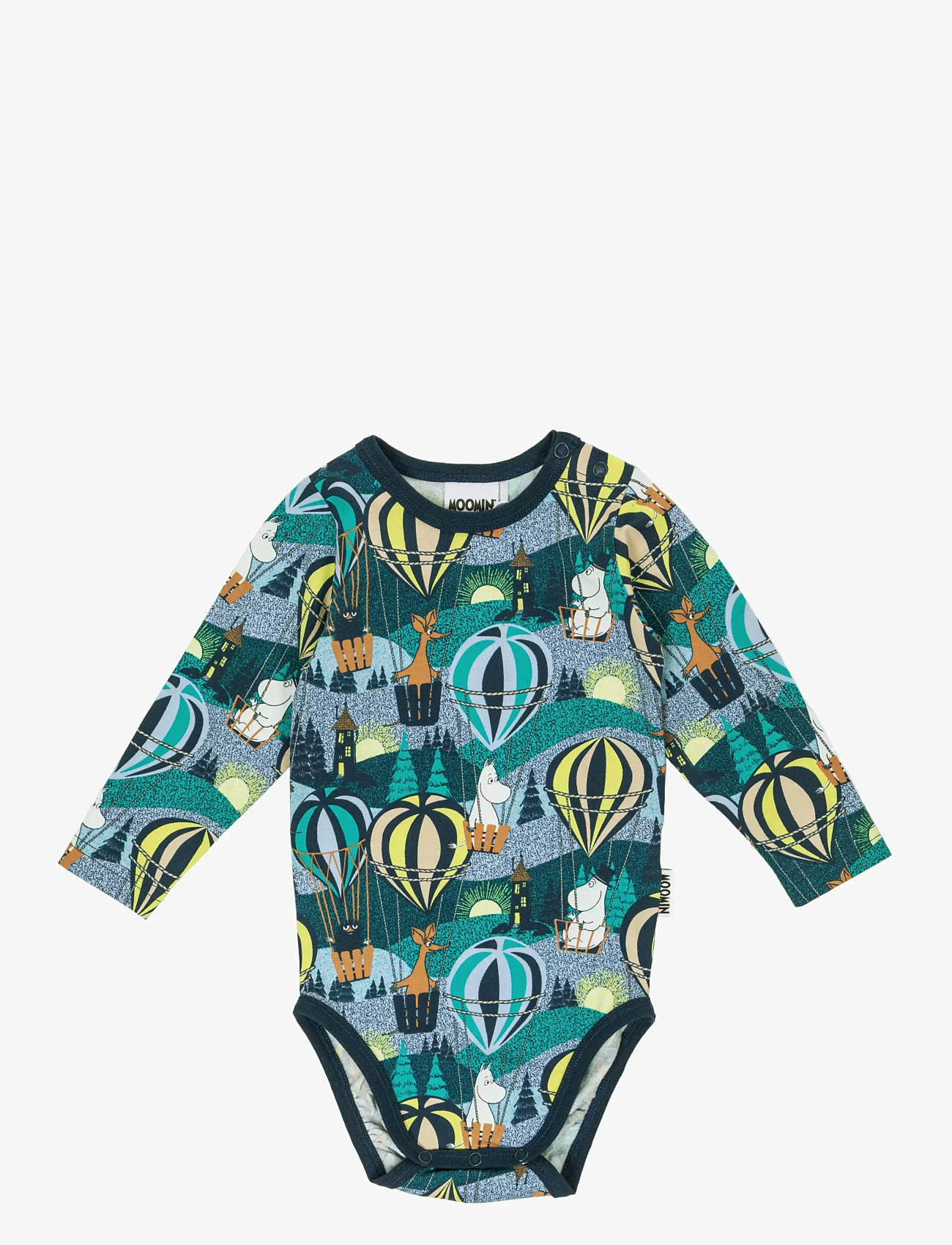 MUUMI - FLYGTUR BODY BLÅ 68 - pitkähihaiset bodyt - blue - 0