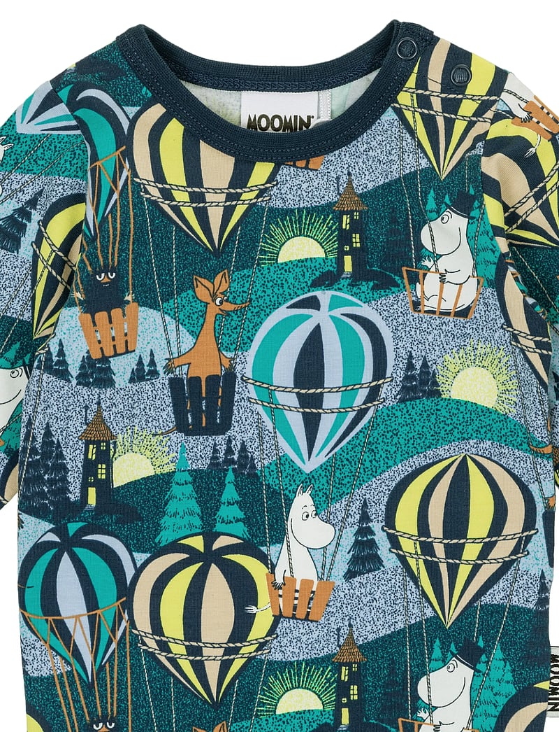 MUUMI - FLYGTUR BODY BLÅ 68 - pitkähihaiset bodyt - blue - 1