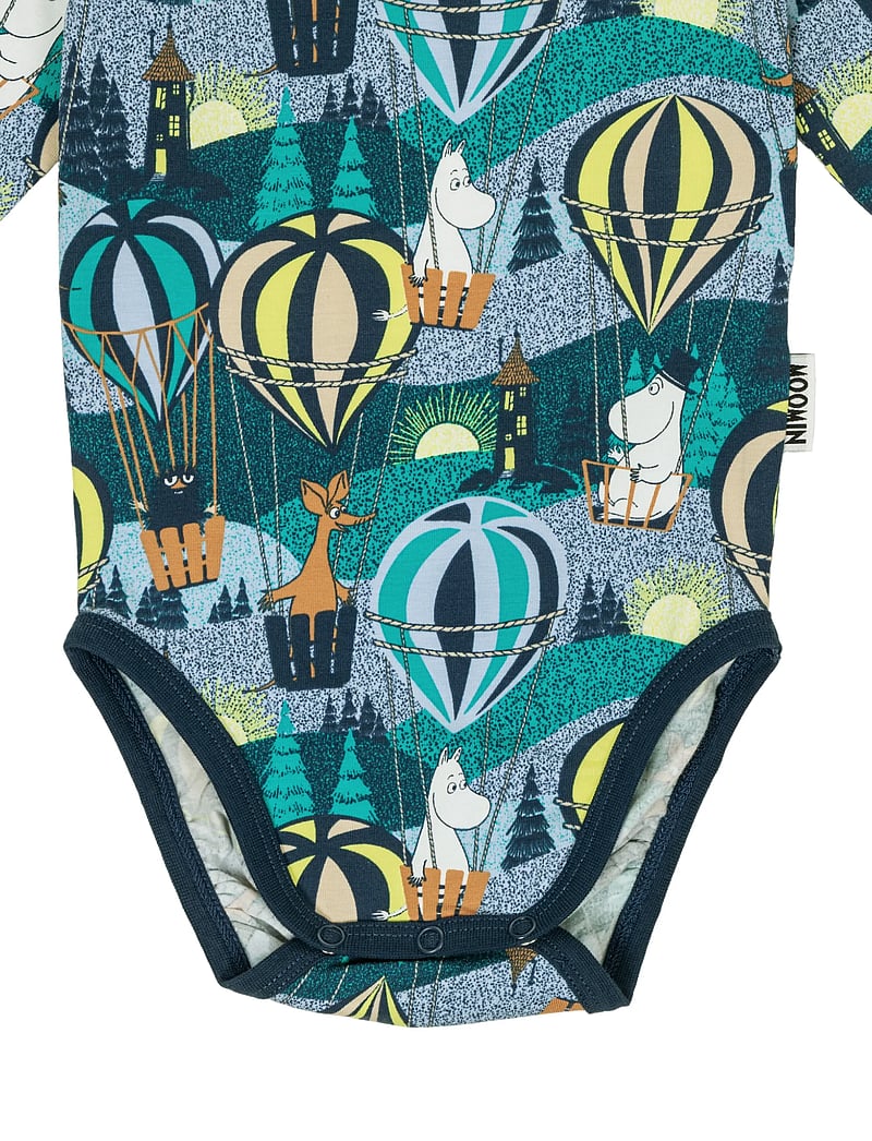 MUUMI - FLYGTUR BODY BLÅ 68 - pitkähihaiset bodyt - blue - 2