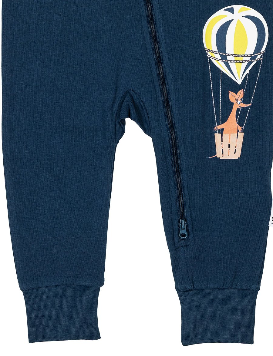 MOOMIN - FLYGTUR PYJAMAS MBLÅ 68 - schlafoveralls - blue - 2