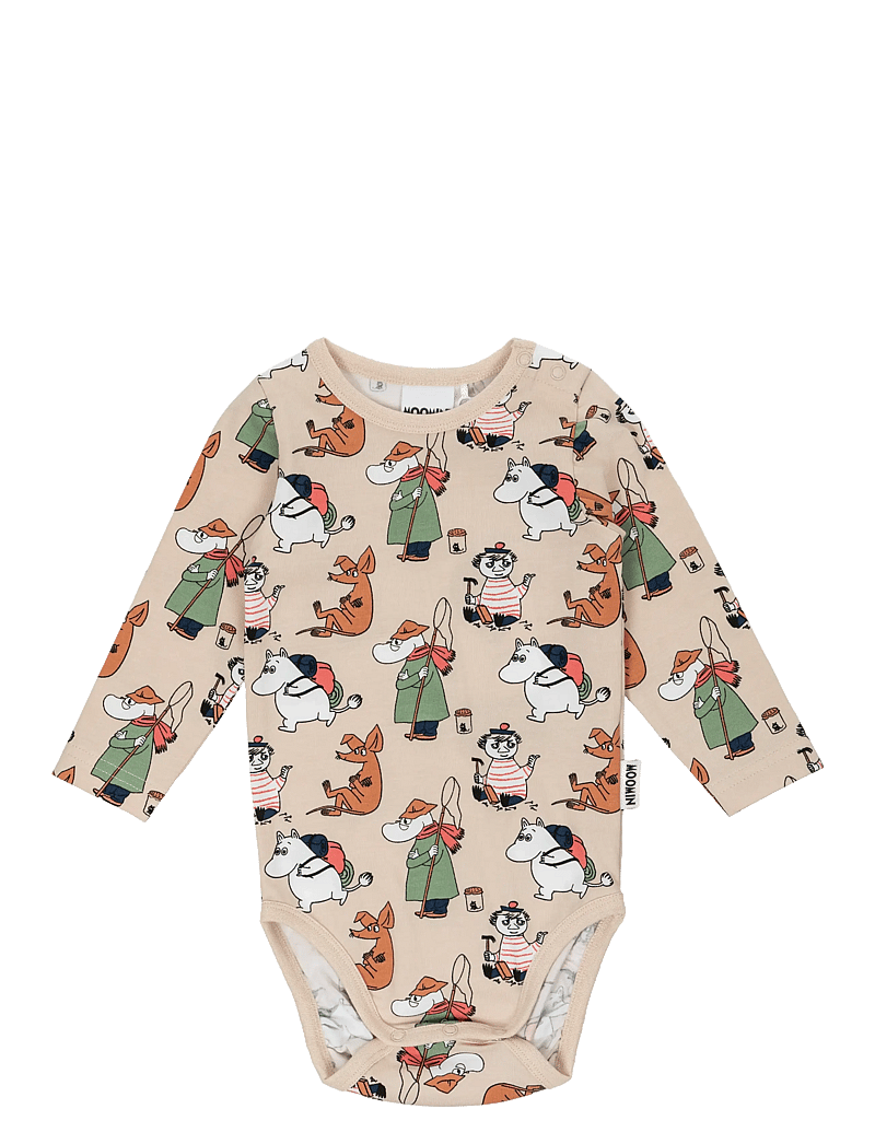 MOOMIN - HOBBYDAG BODY BEIGE 86 - langärmelige bodys - beige - 1