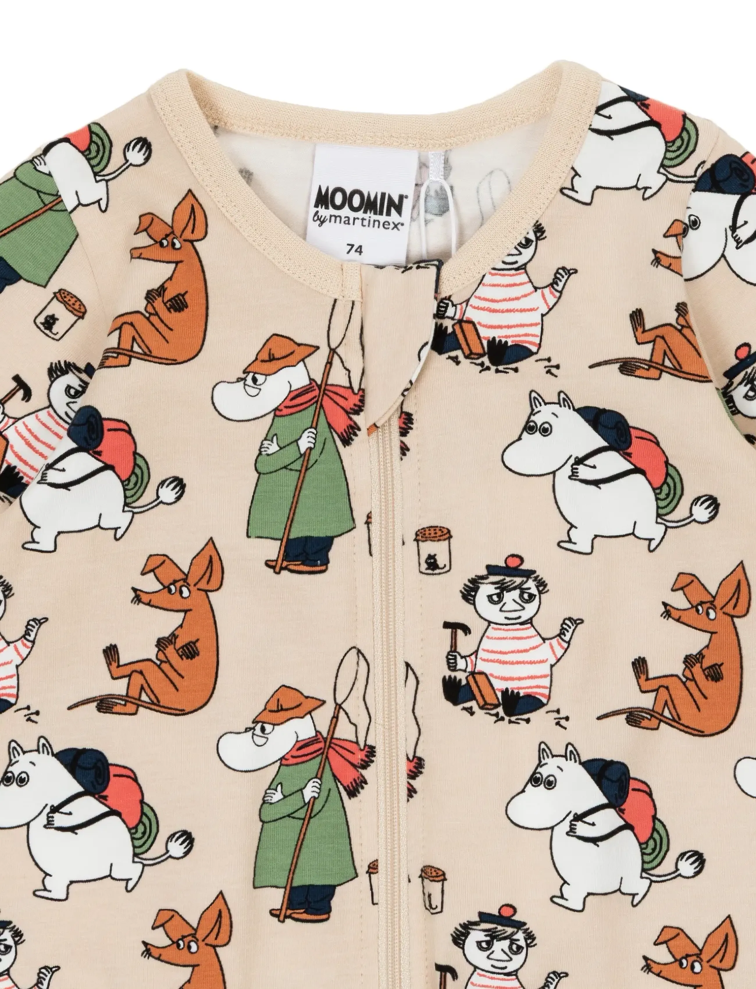 MOOMIN - HOBBYDAG PYJAMAS BEIGE 68 - schlafoveralls - beige - 1