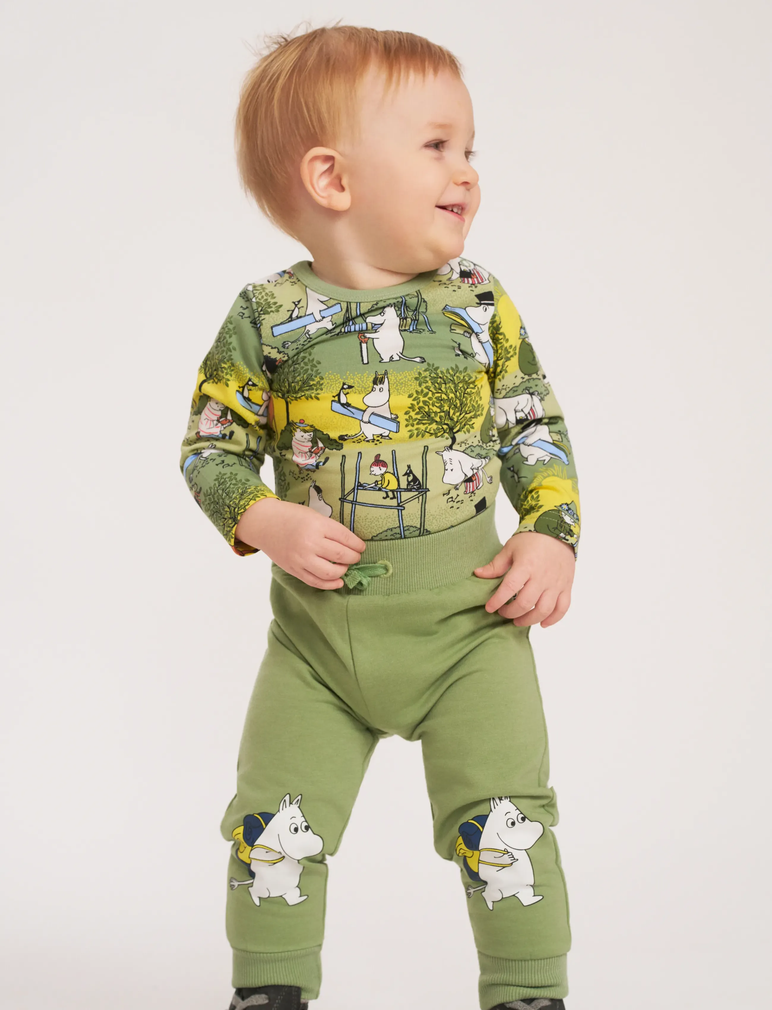 MUUMI HOBBYDAG COLLEGEBYXA B GRÖN 74 - Alaosat - GREEN / green