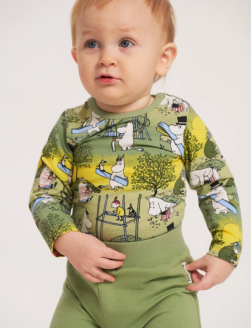 MOOMIN - FLITIGA BODY GRÖN 86 - langärmelige bodys - green - 0